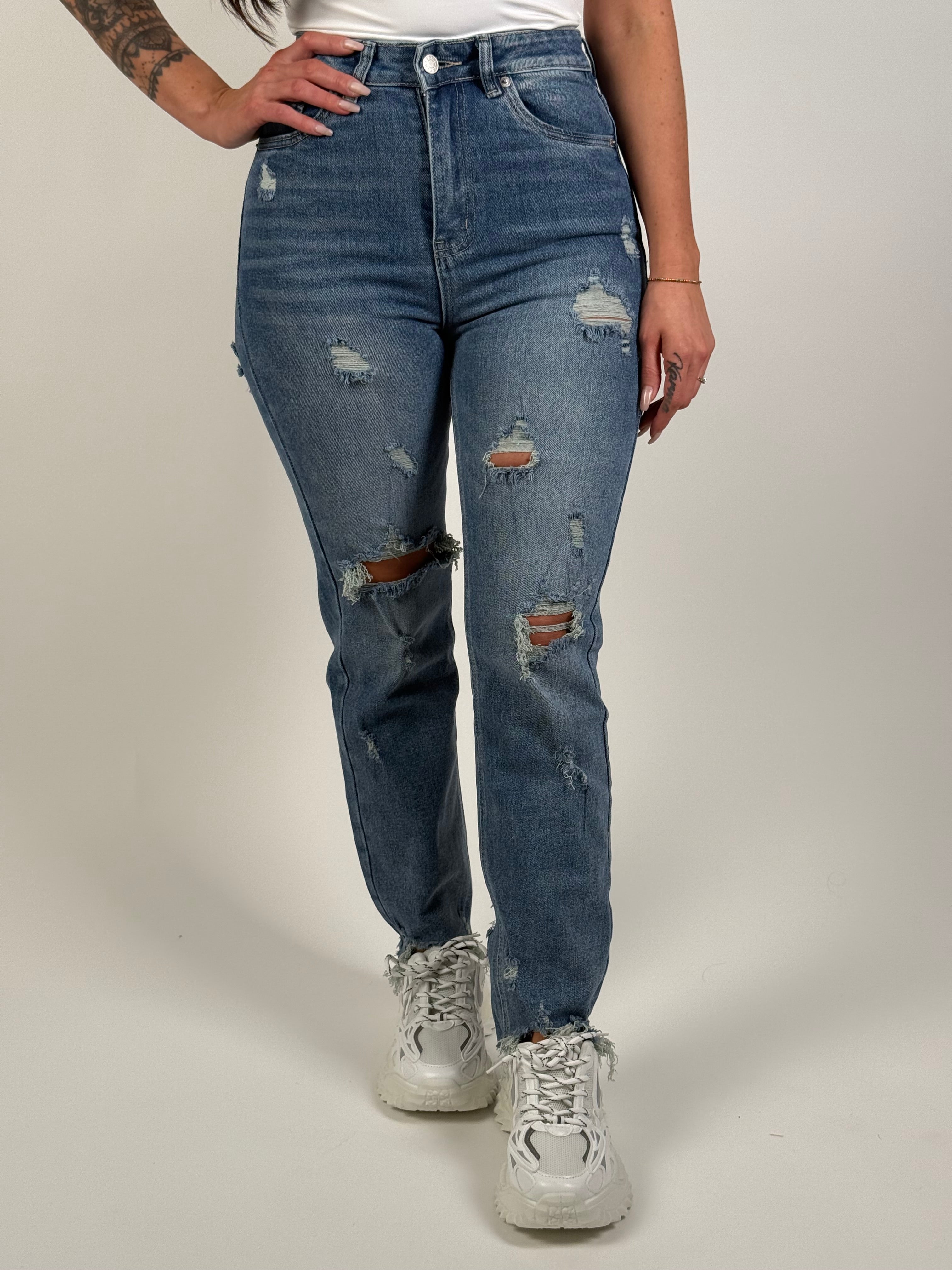 Jeans K 703-3 Straight Blauw