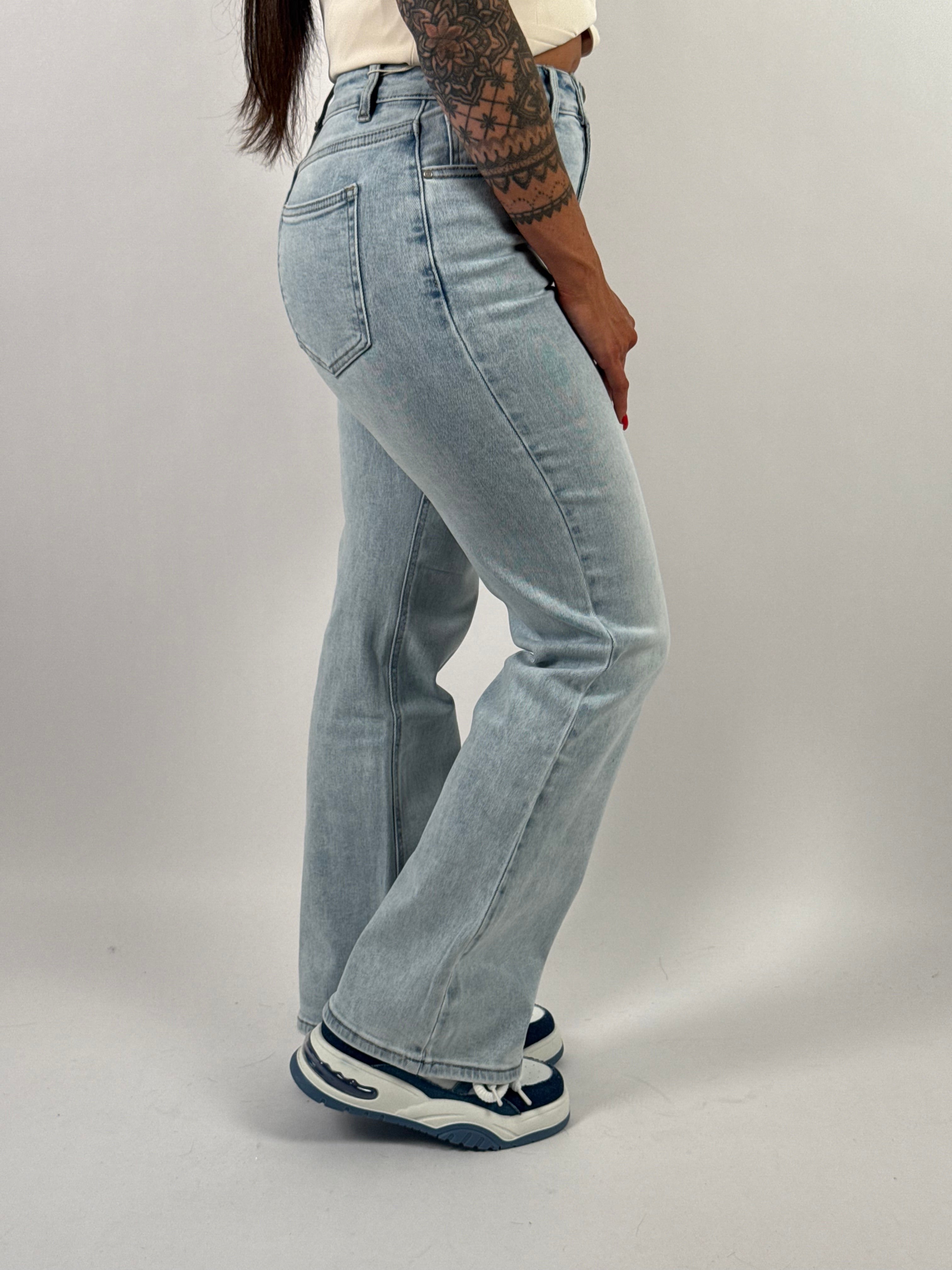 Jeans R 9076-1 Flared Blauw