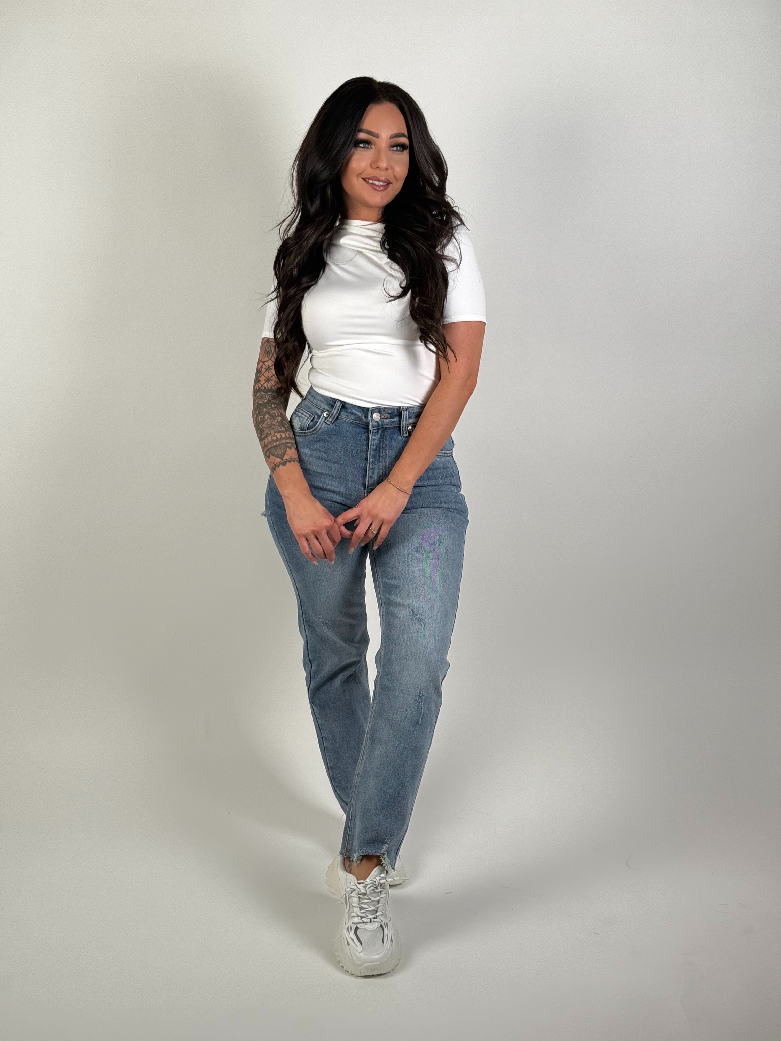 Jeans K 703-1 Straight Blauw