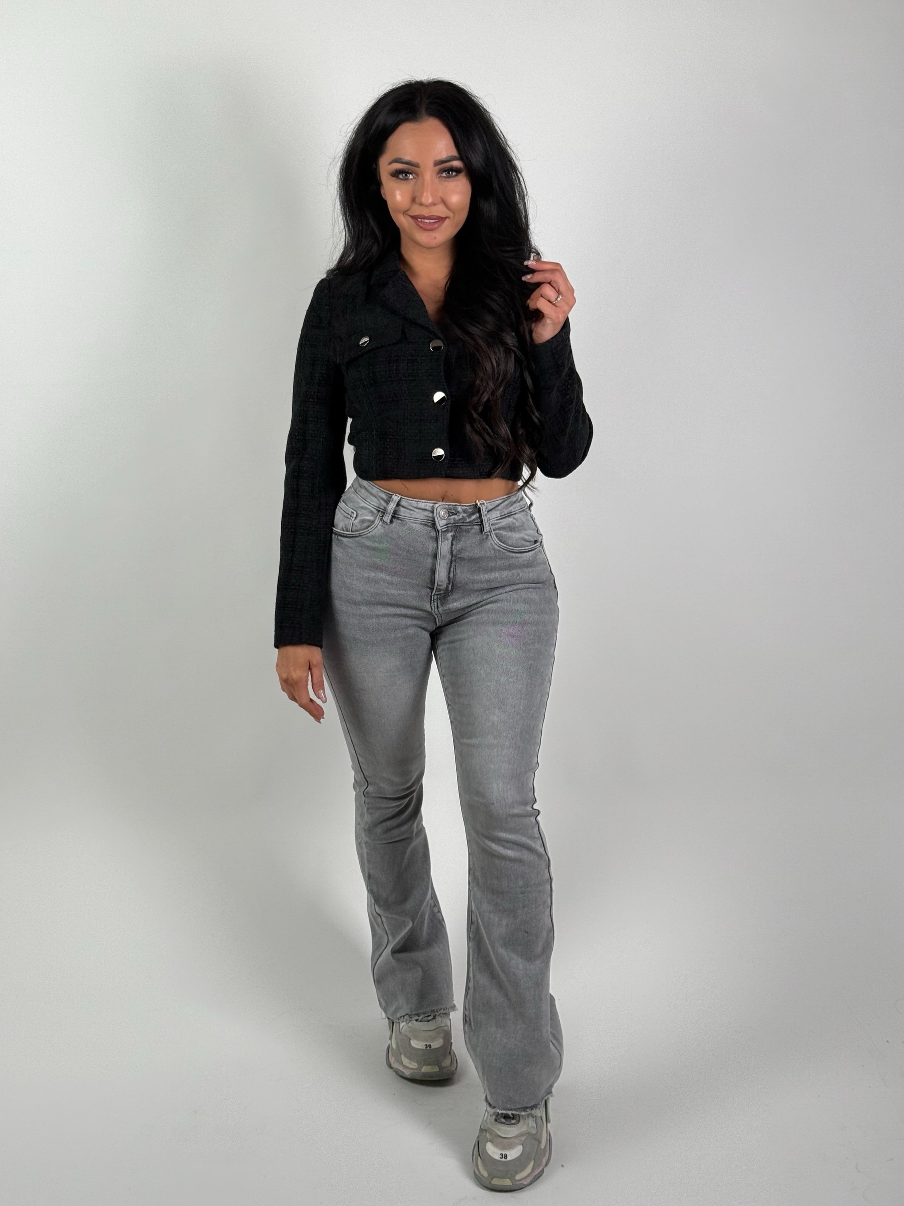Jeans V Flared 8268 Grijs