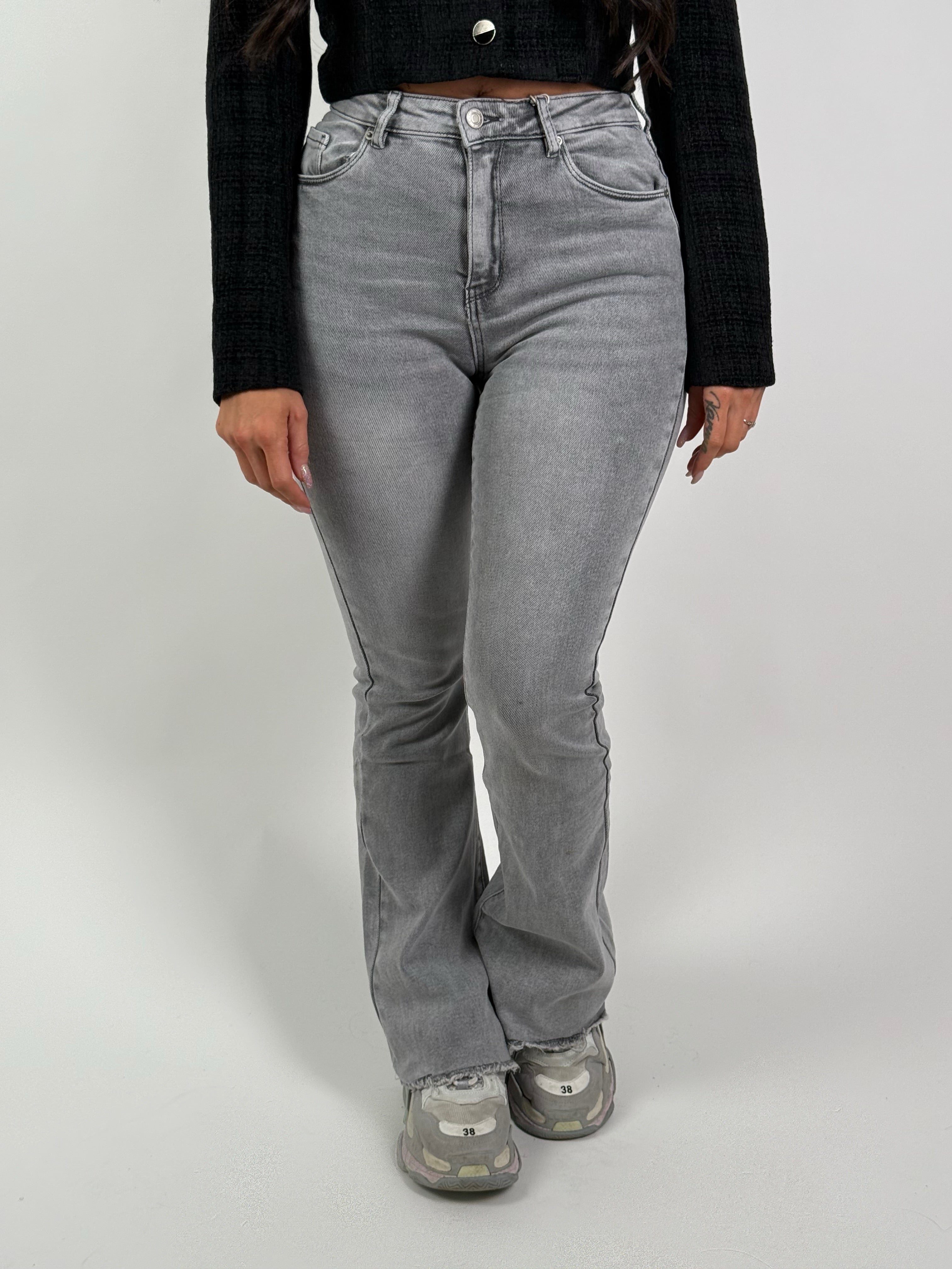 Jeans V Flared 8268 Grijs