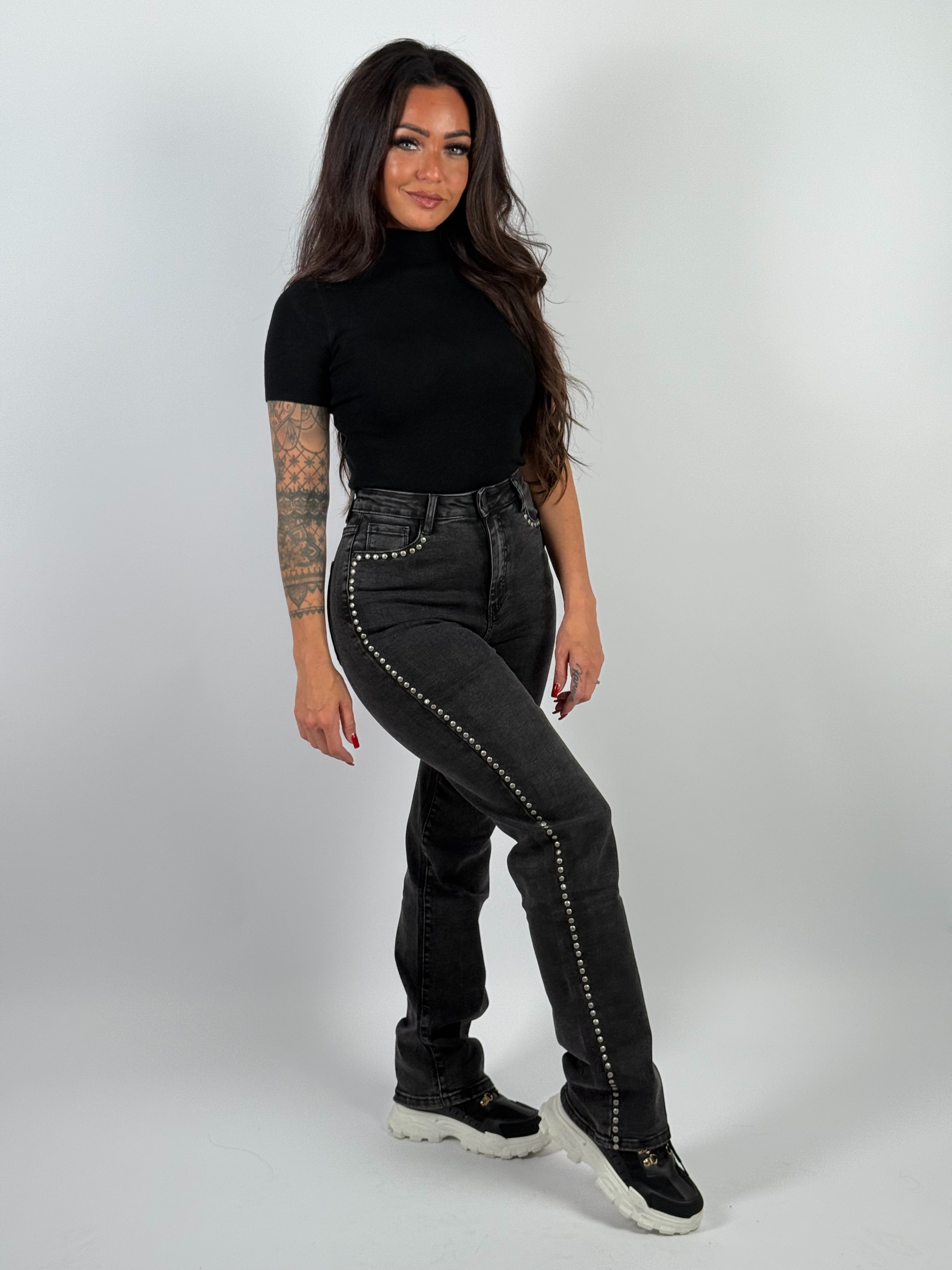 Jeans L 6011-1 Straight Grijs