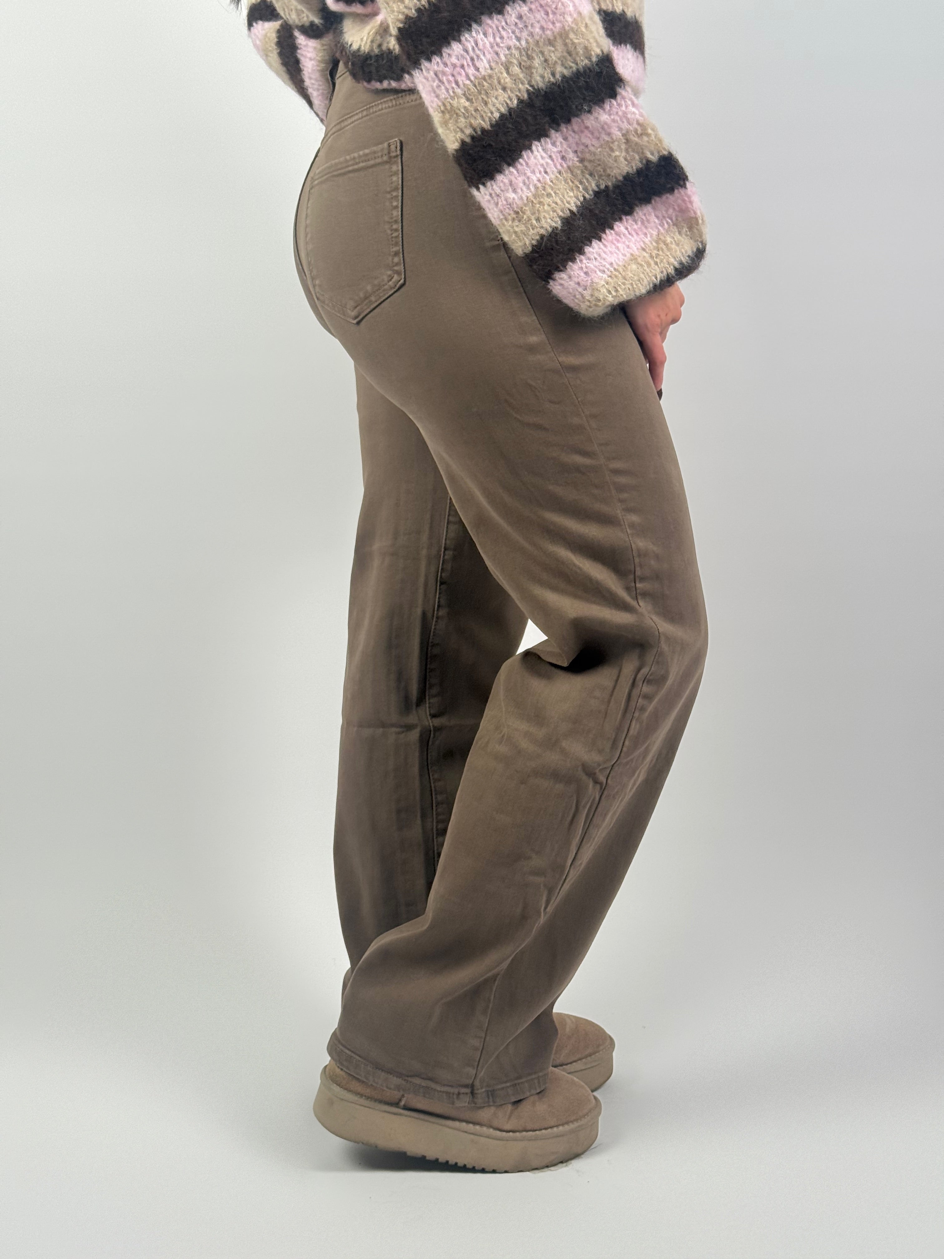 Jeans G 2405 Wide Leg Taupe