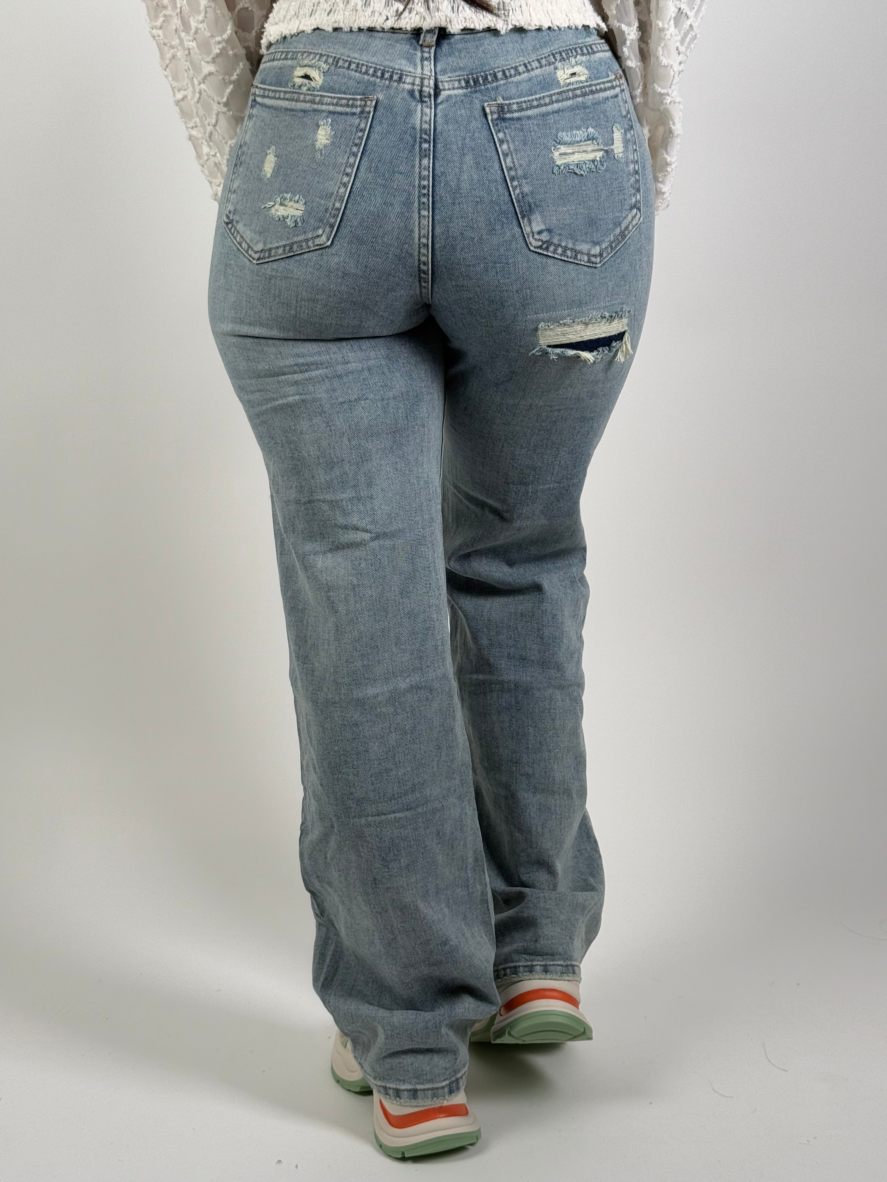 Jeans H 855 Wide Leg Blauw