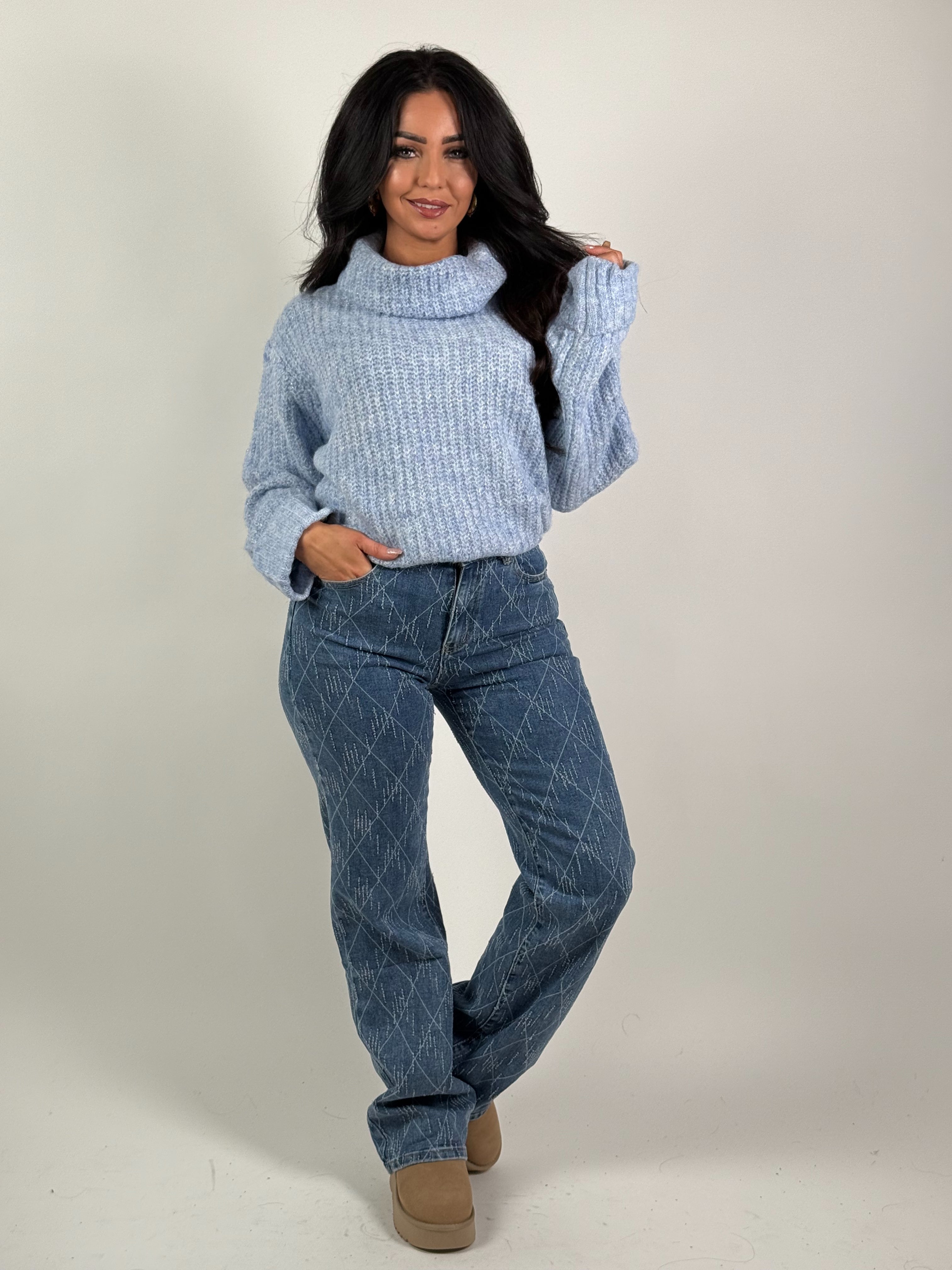 Jeans H 810 Wide Leg Blauw