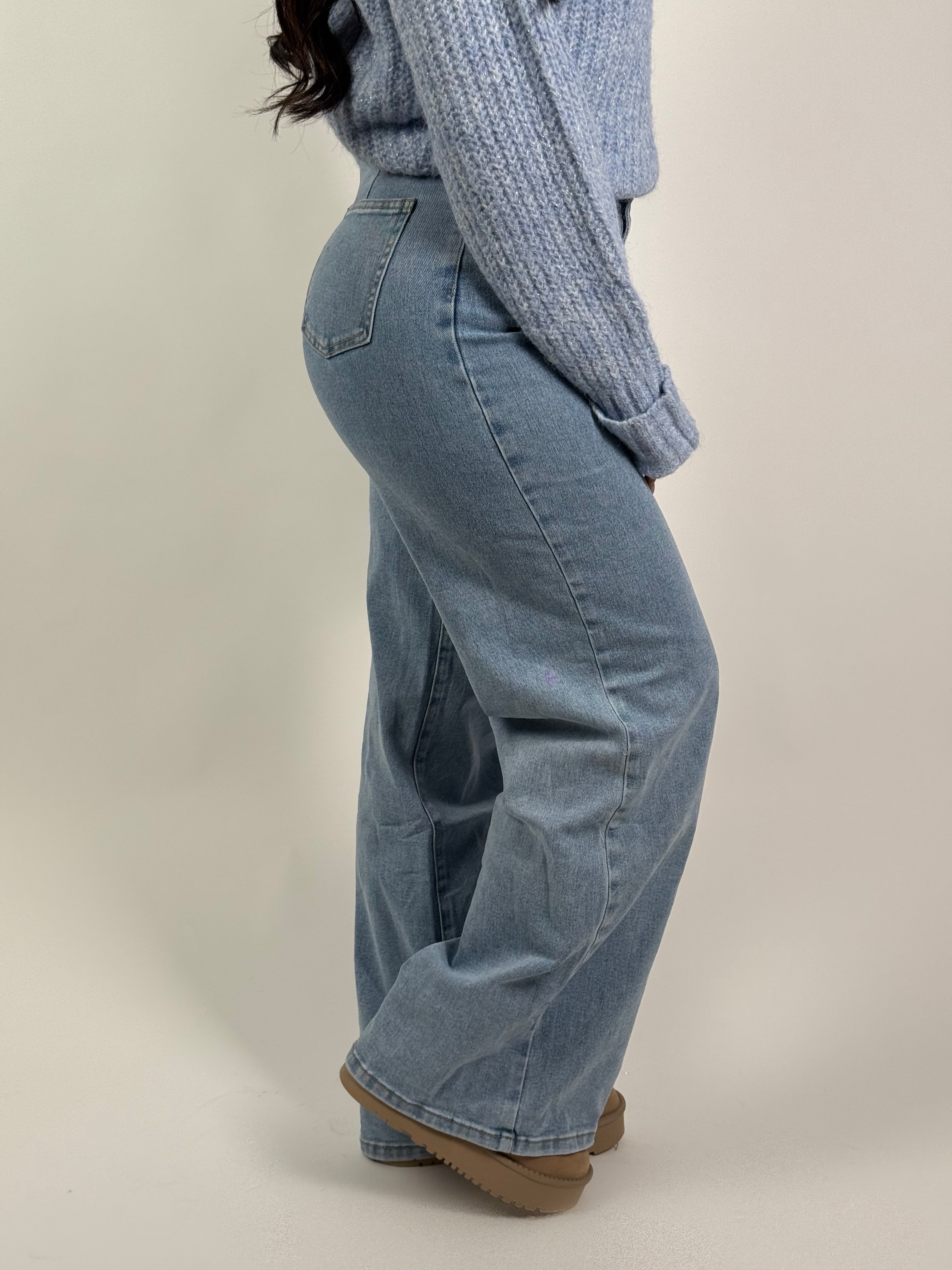 Jeans R 2665 Wide Leg Blauw