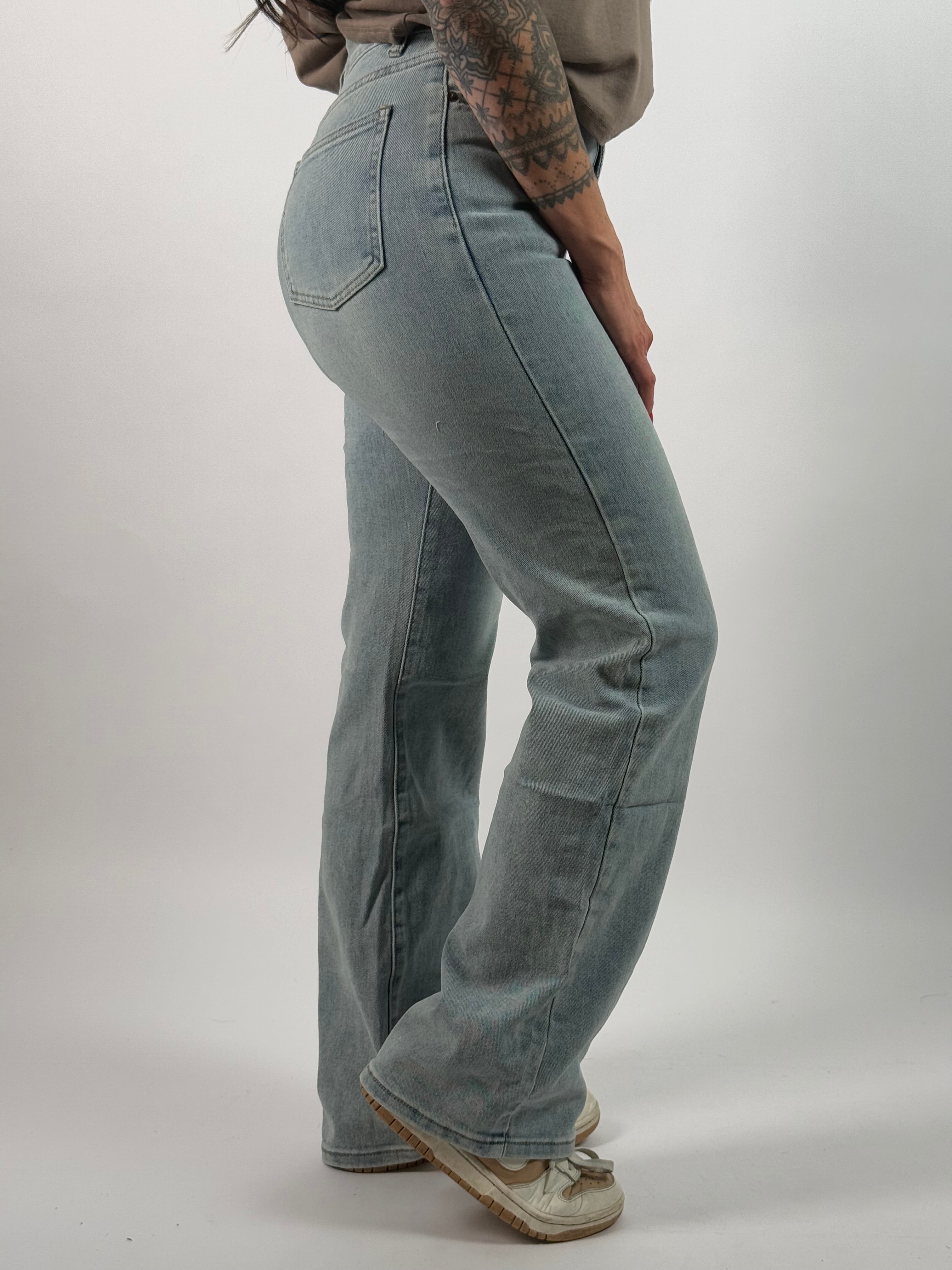 Jeans V 3007 Wide Leg Blauw