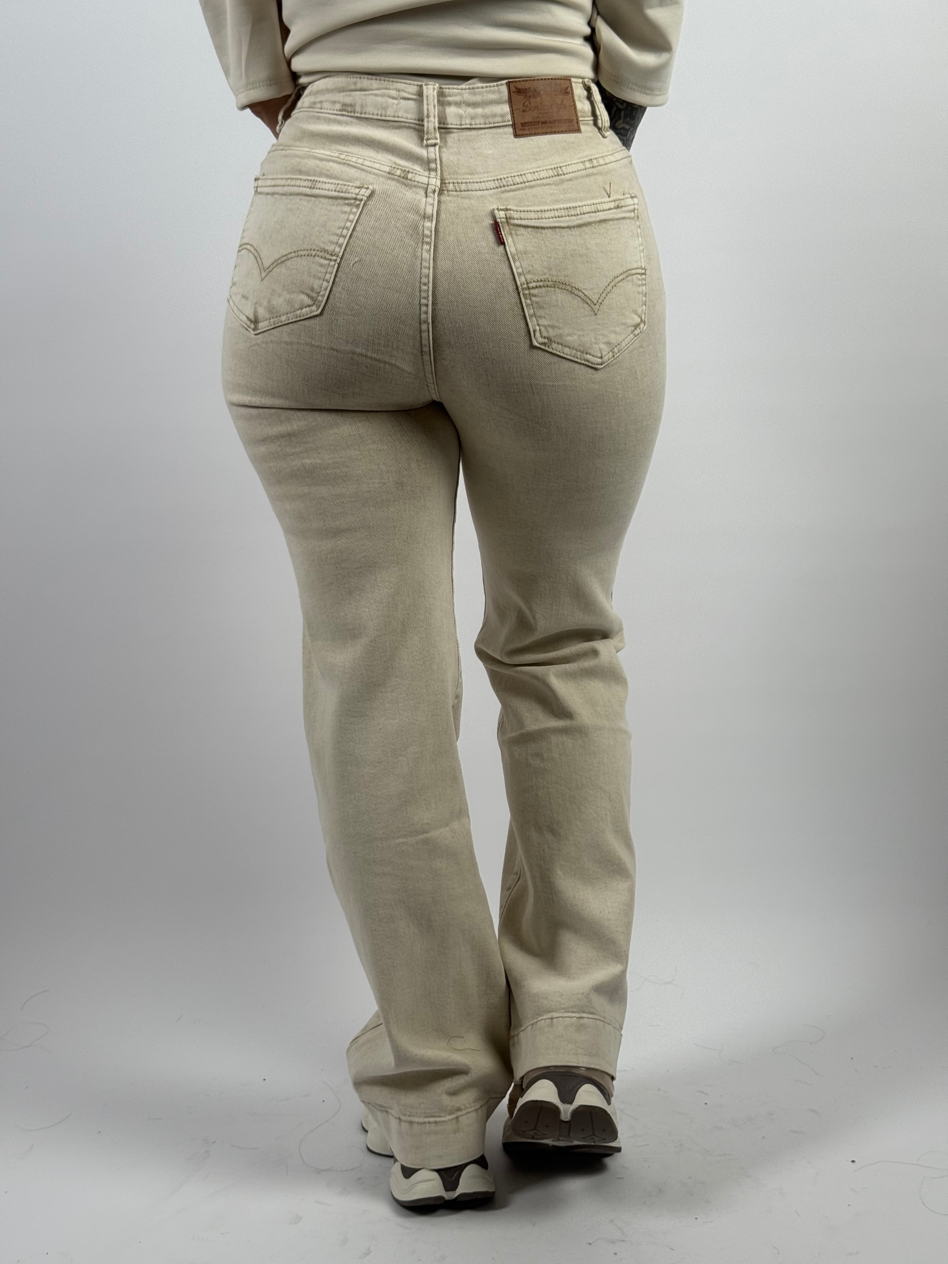 Jeans B 78225 Wide Leg Beige