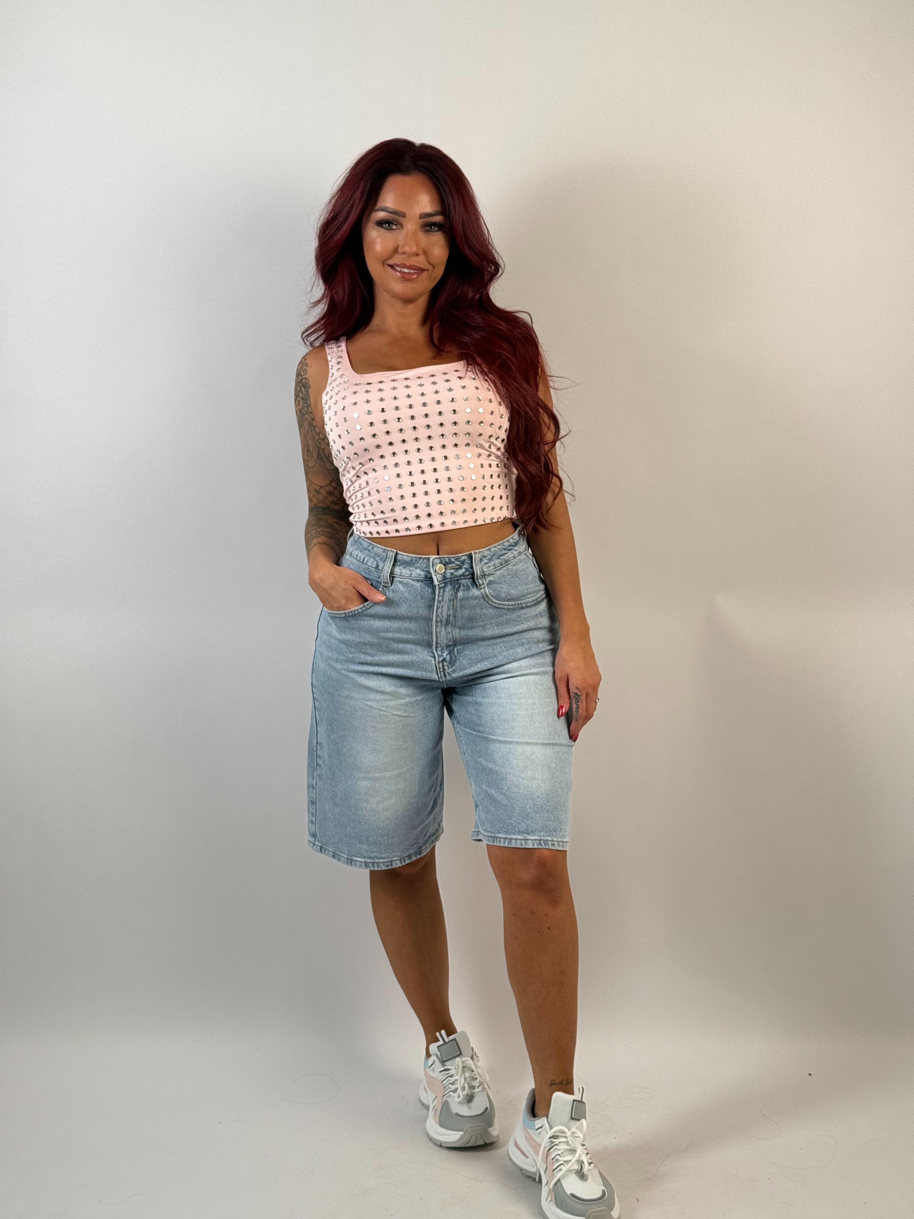 Jeans Short L 8064 Zak Blauw