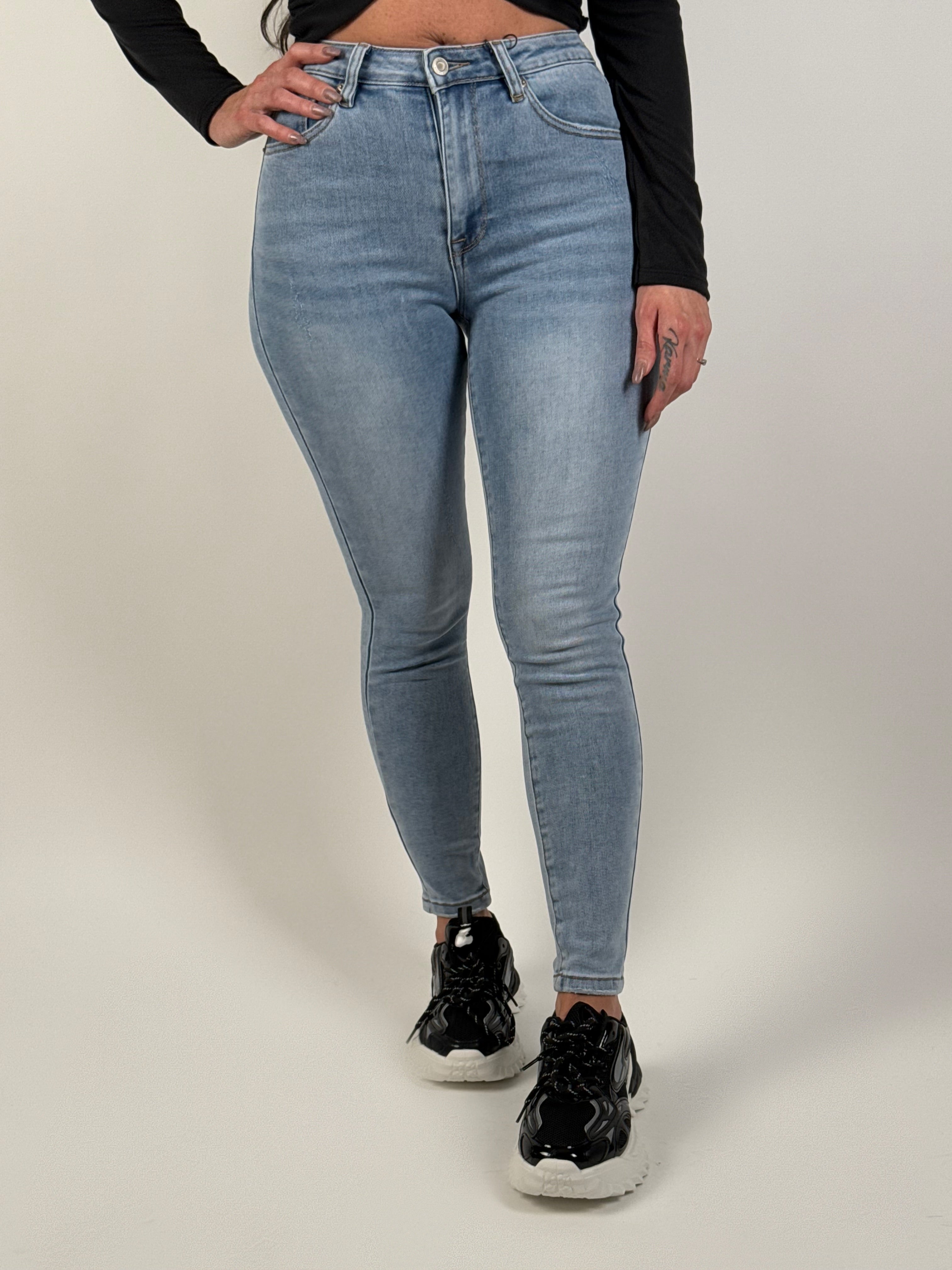 Jeans L 377-77 Skinny Blauw