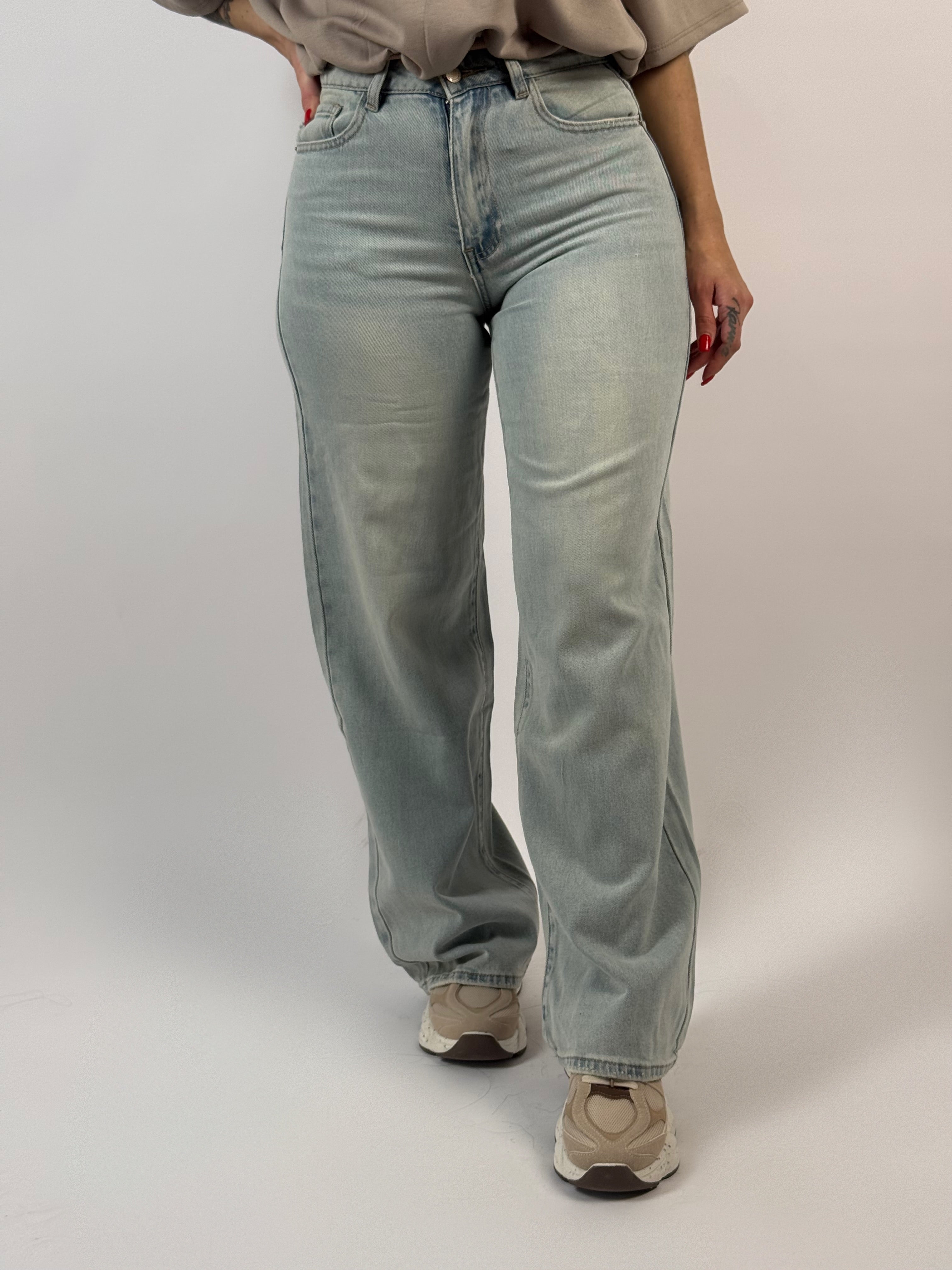 Jeans L 6078-1 Wide Blauw