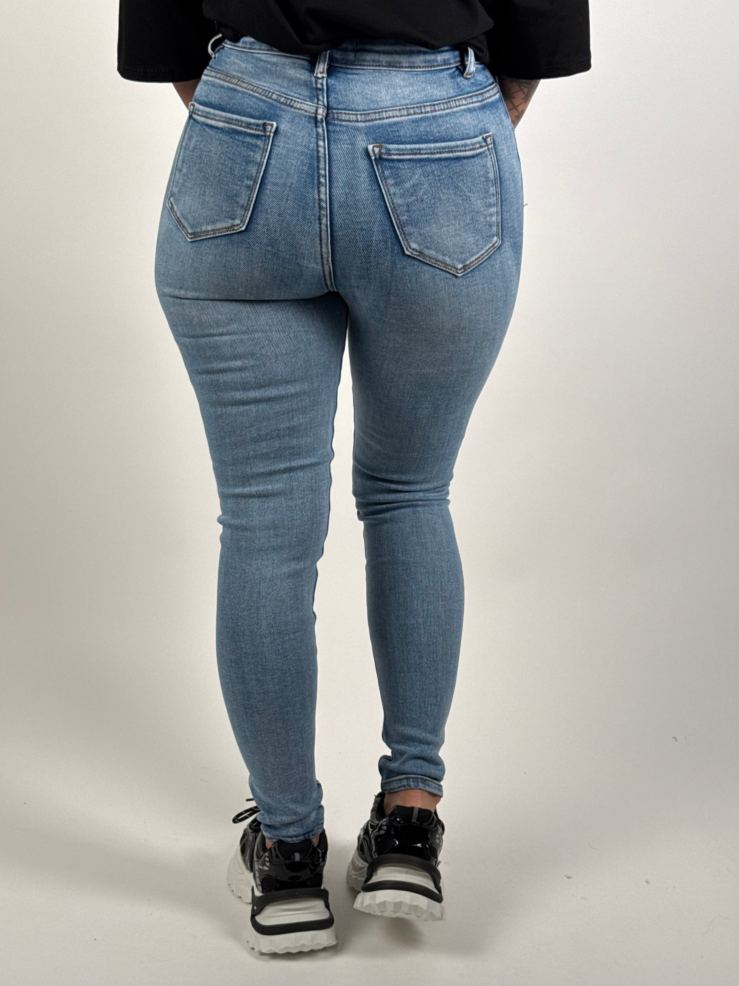 Jeans V 8638 Skinny Blauw
