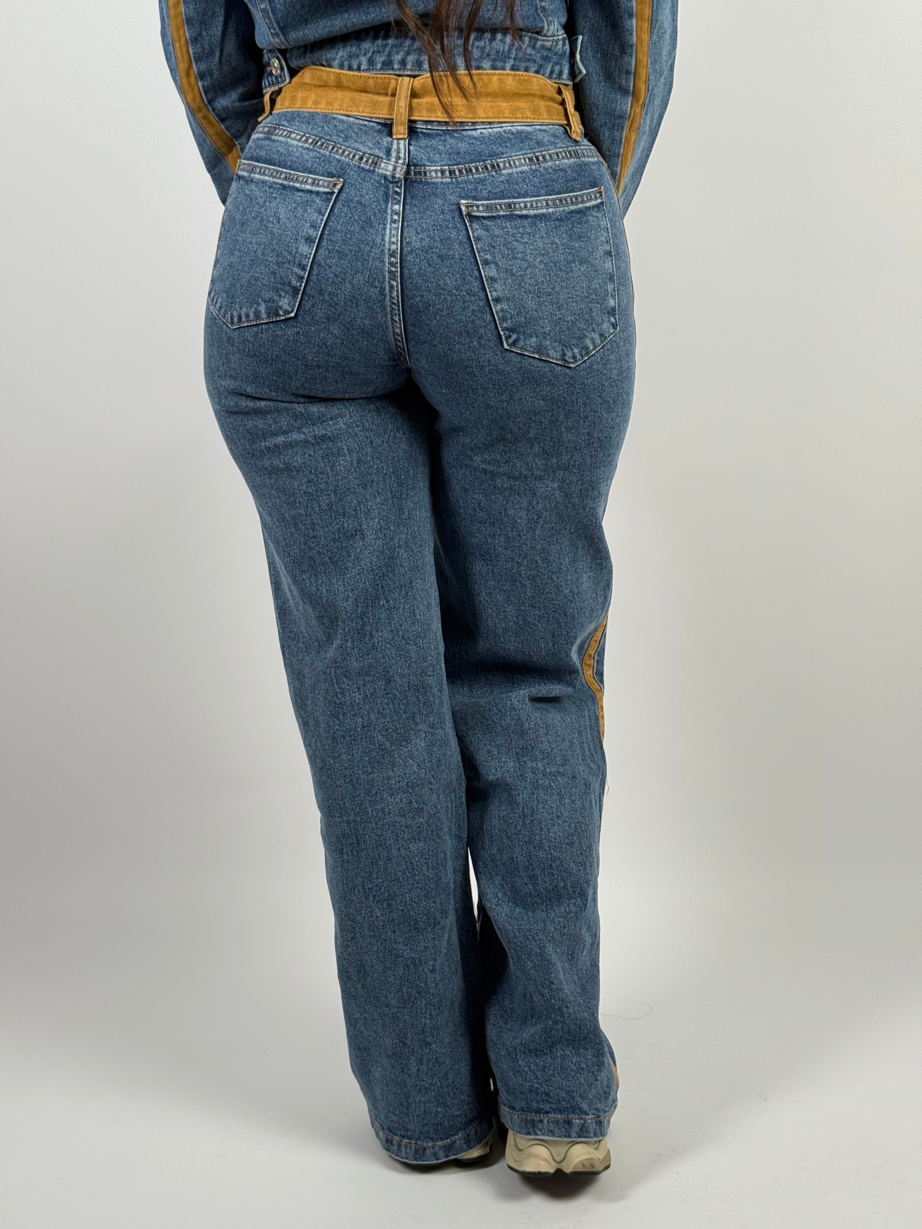 Jeans L 1168-60 Wide Leg Blauw