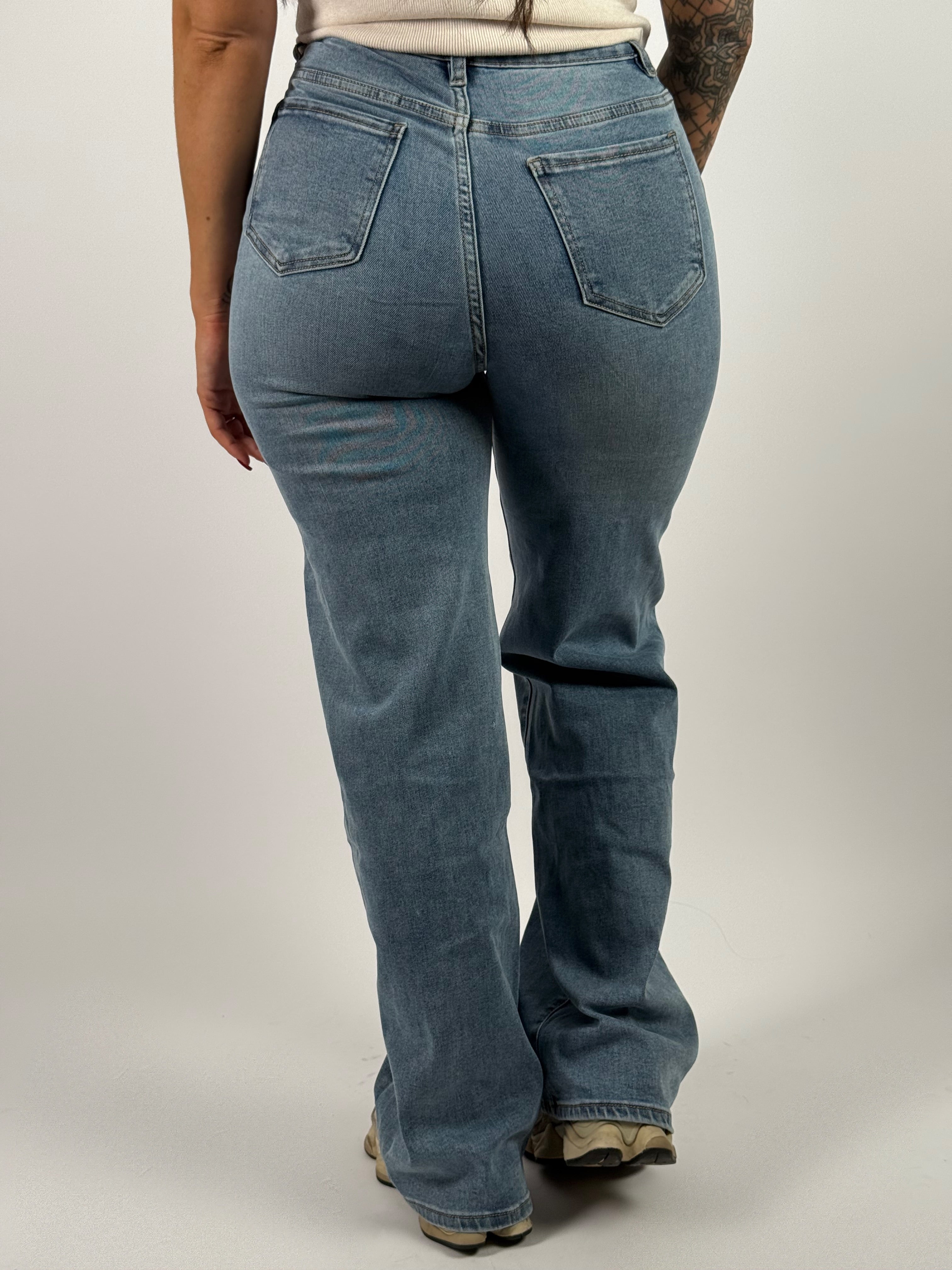 Jeans H 896-2 Wide Leg Blauw