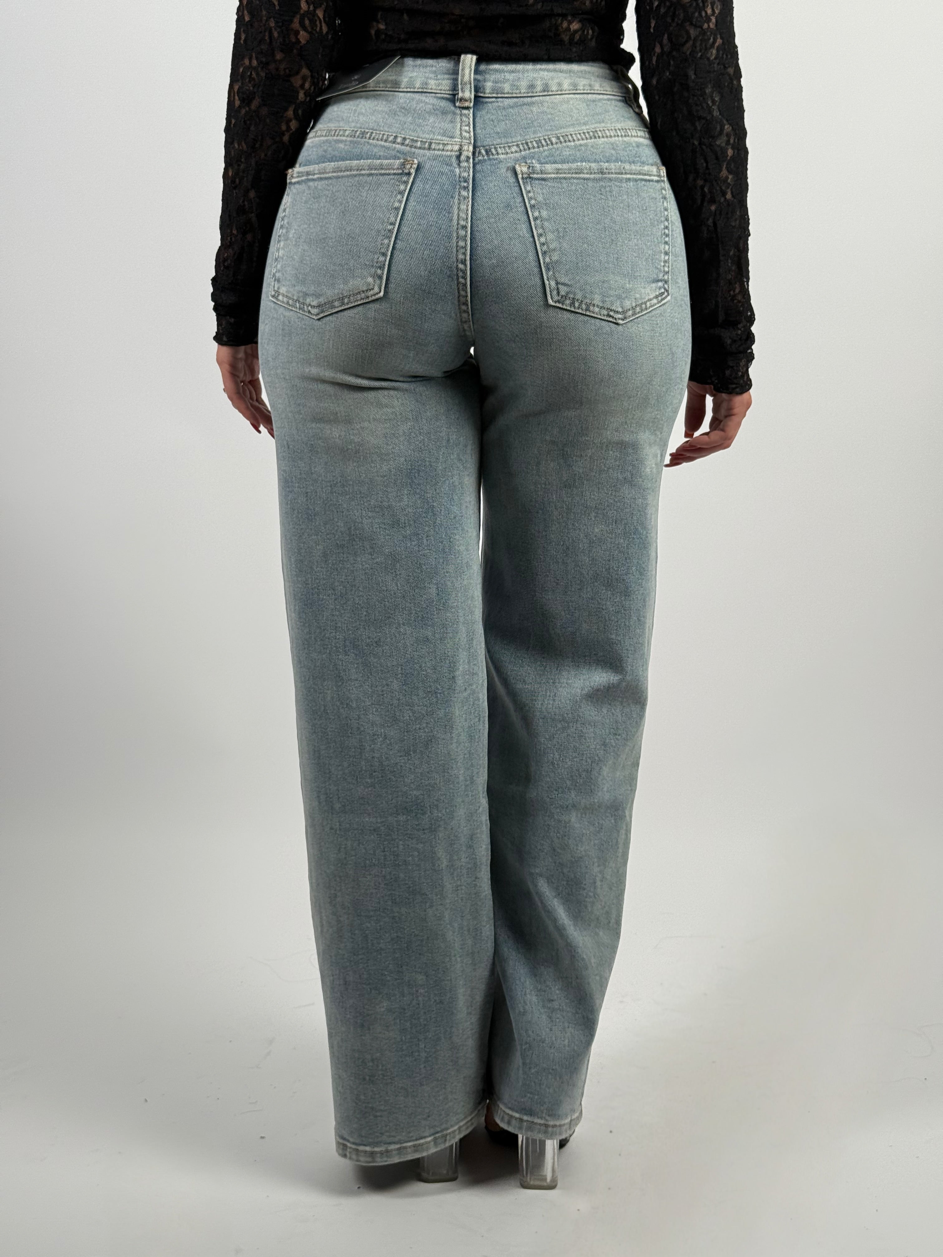 Jeans L 265-41 Wide Leg Blauw