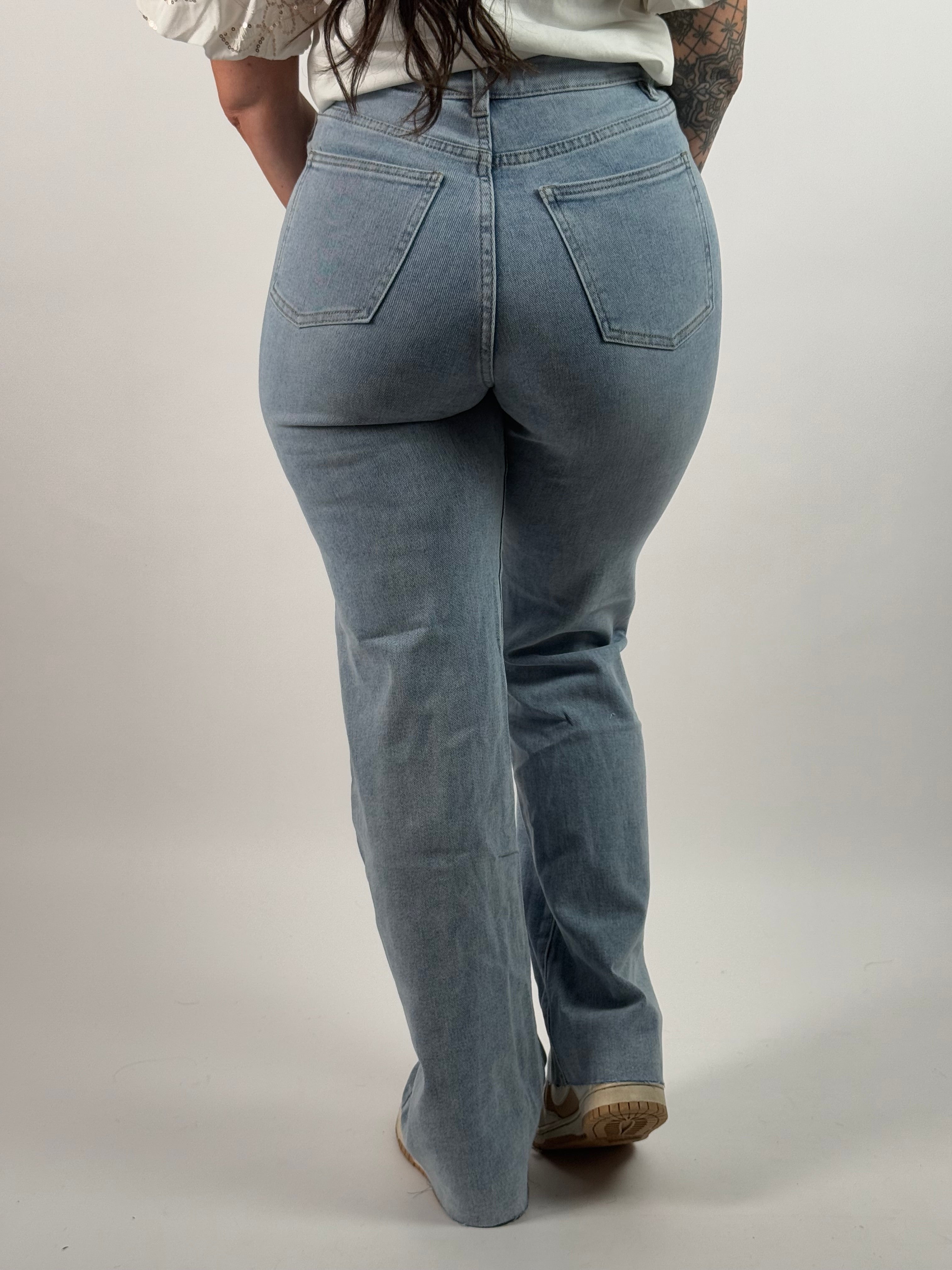 Jeans V 3006 Wide Leg Blauw