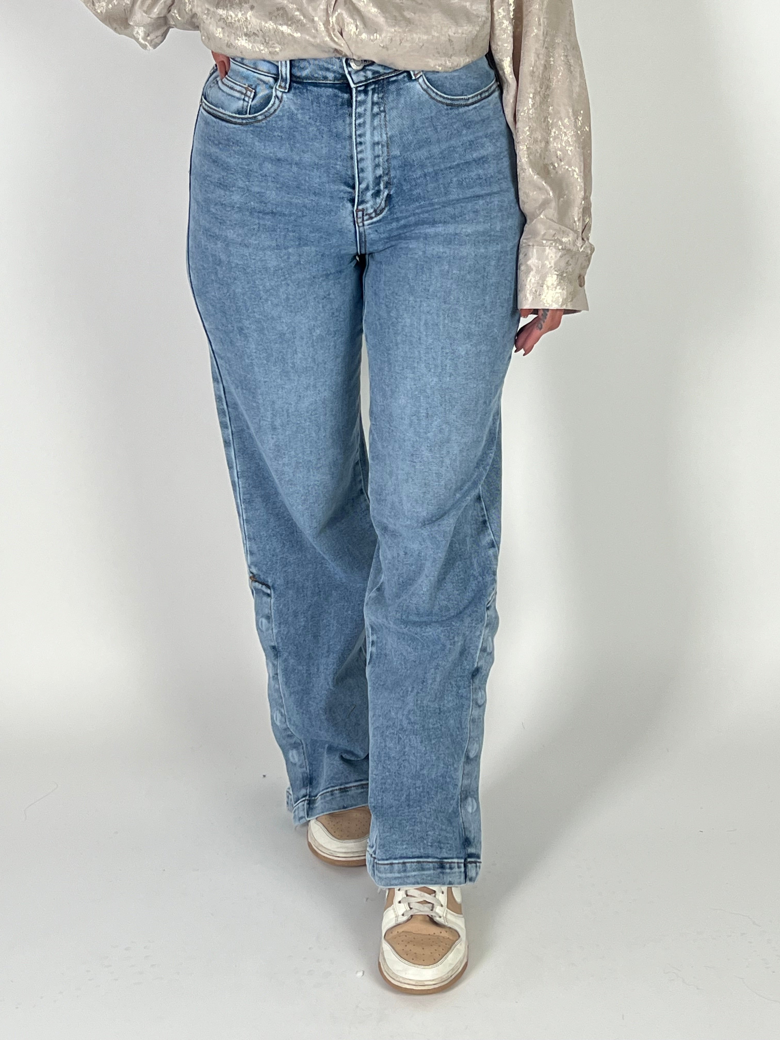 Jeans L 331-50 Wide Leg Blauw