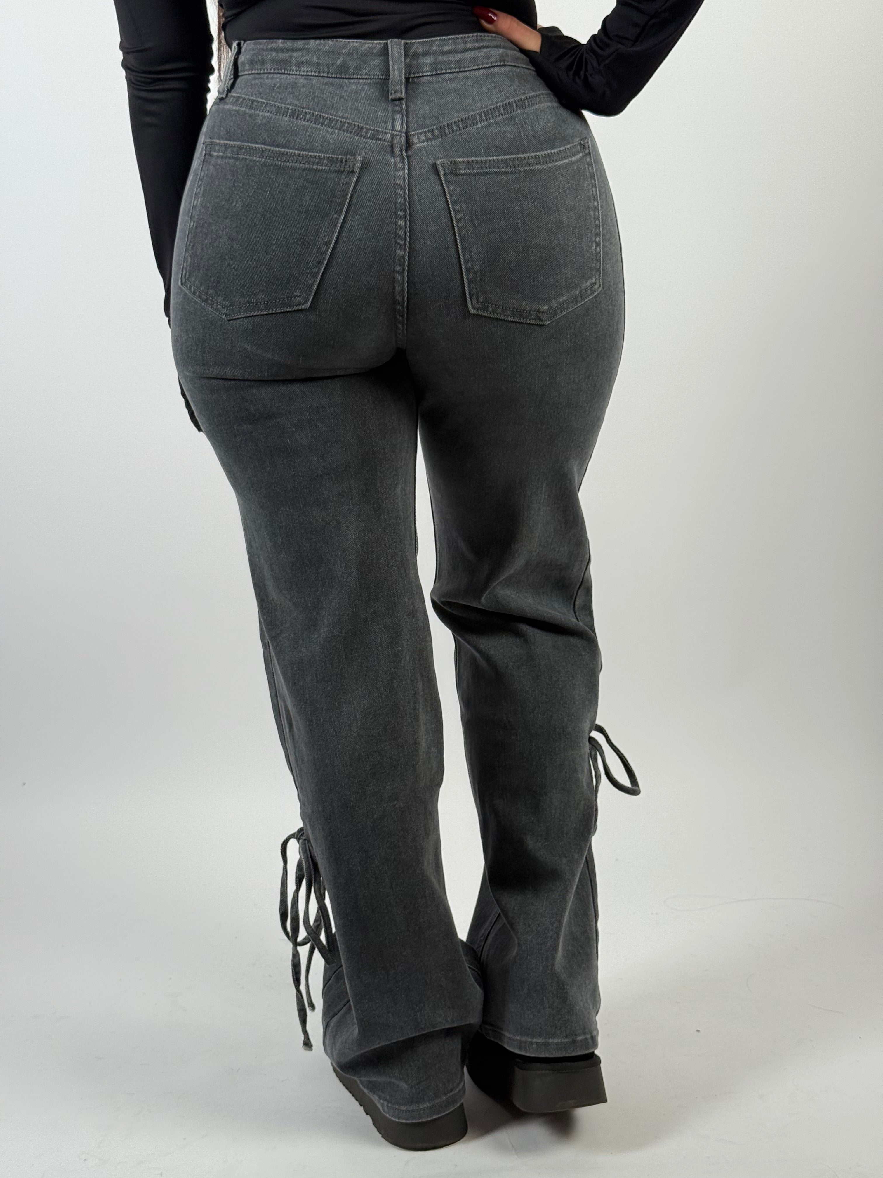 Jeans R 3223-2 Wide Leg Grijs