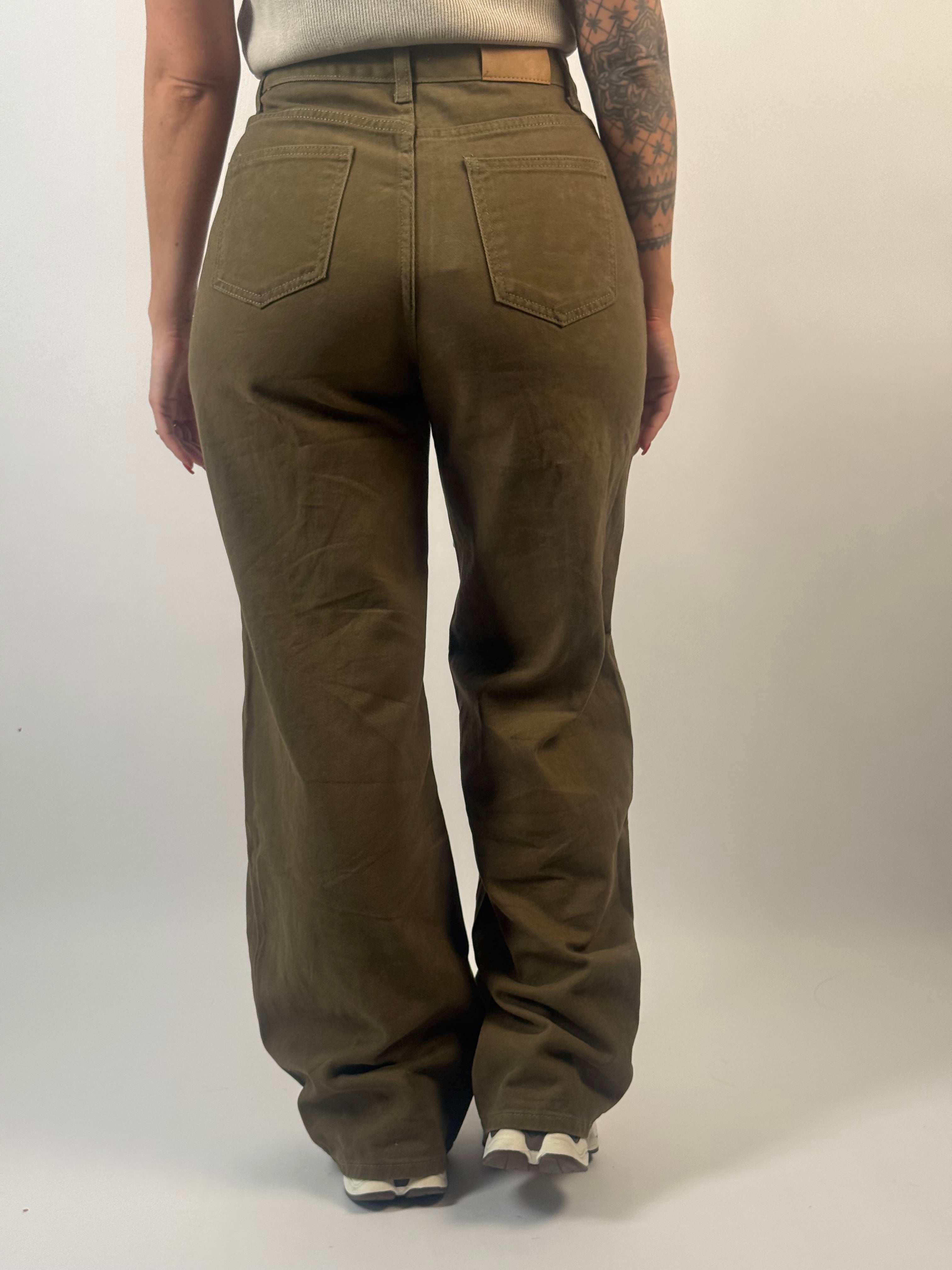Jeans Veter Wide Groen