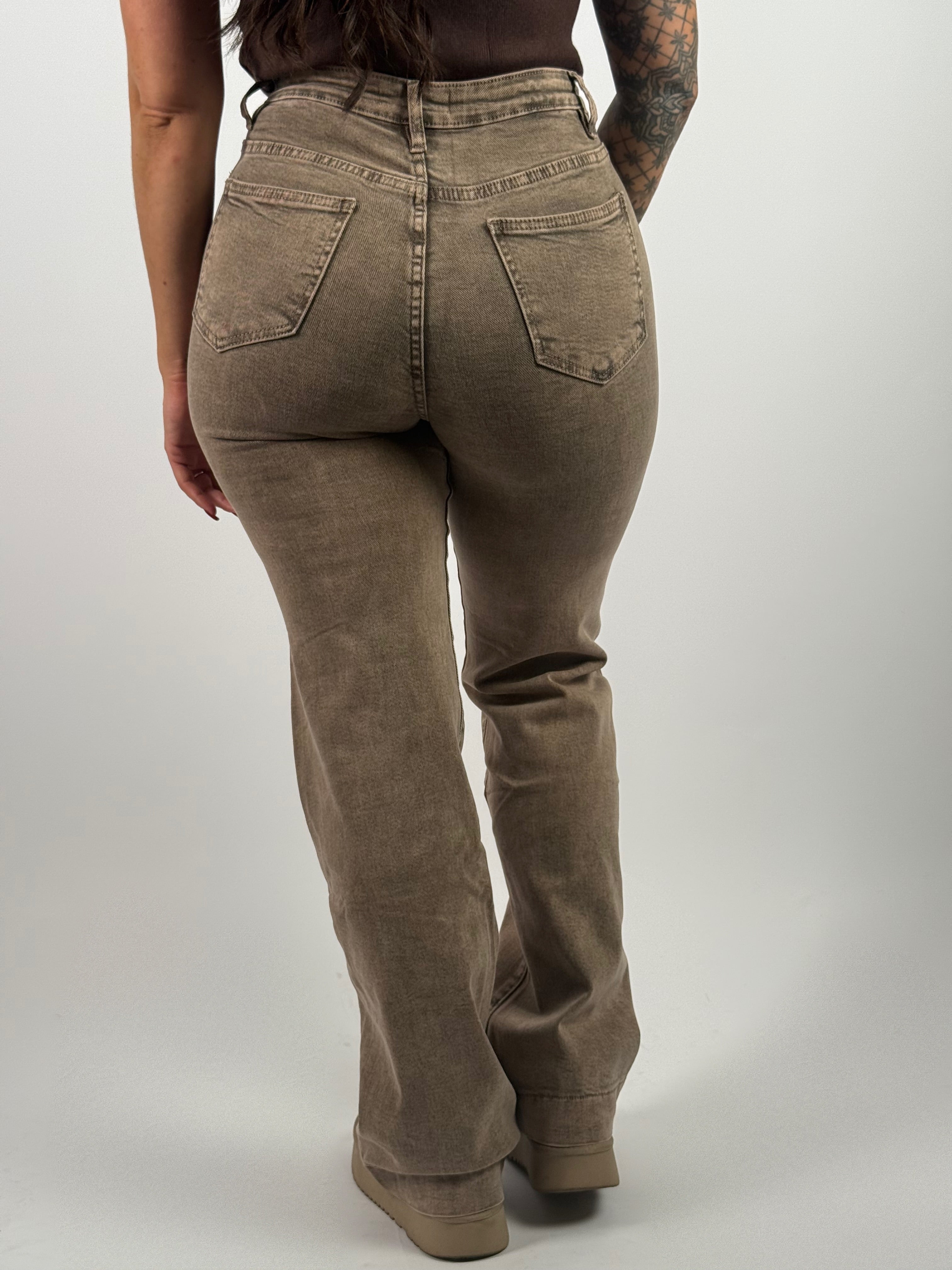 Jeans Y 6511 Wide Leg Taupe