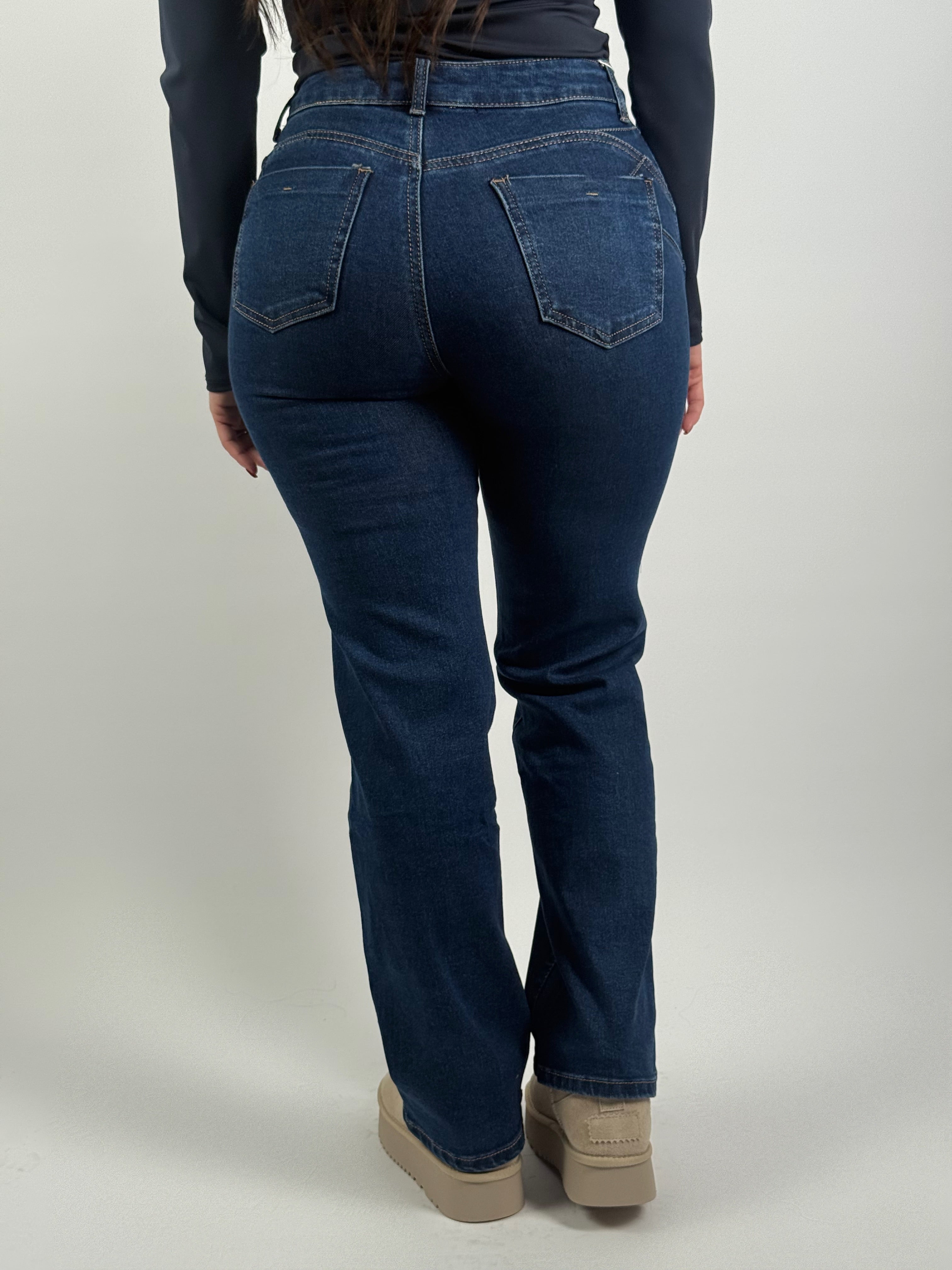 Jeans S 490 Straight Blauw