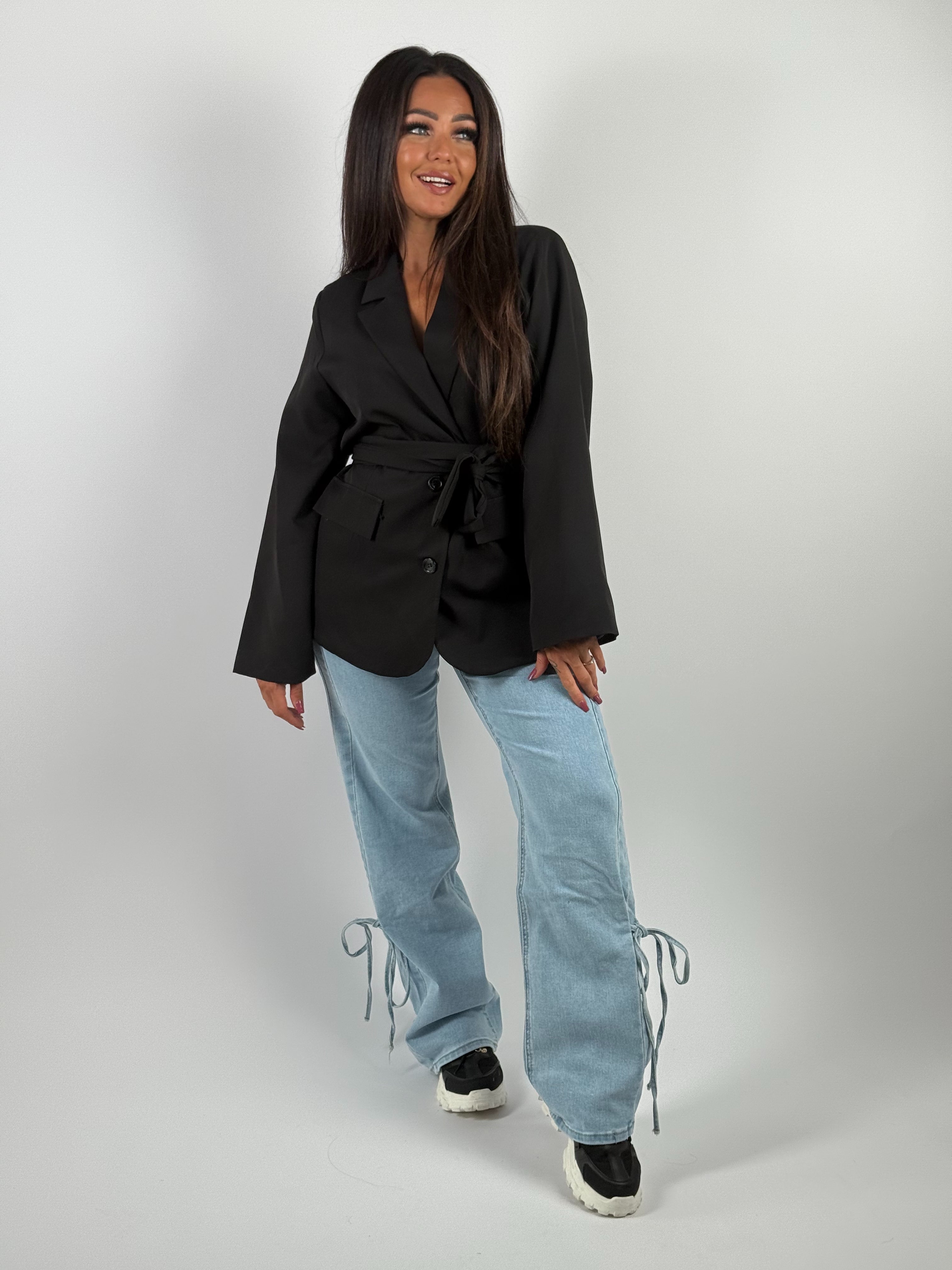 Blazer Strik 014 Zwart