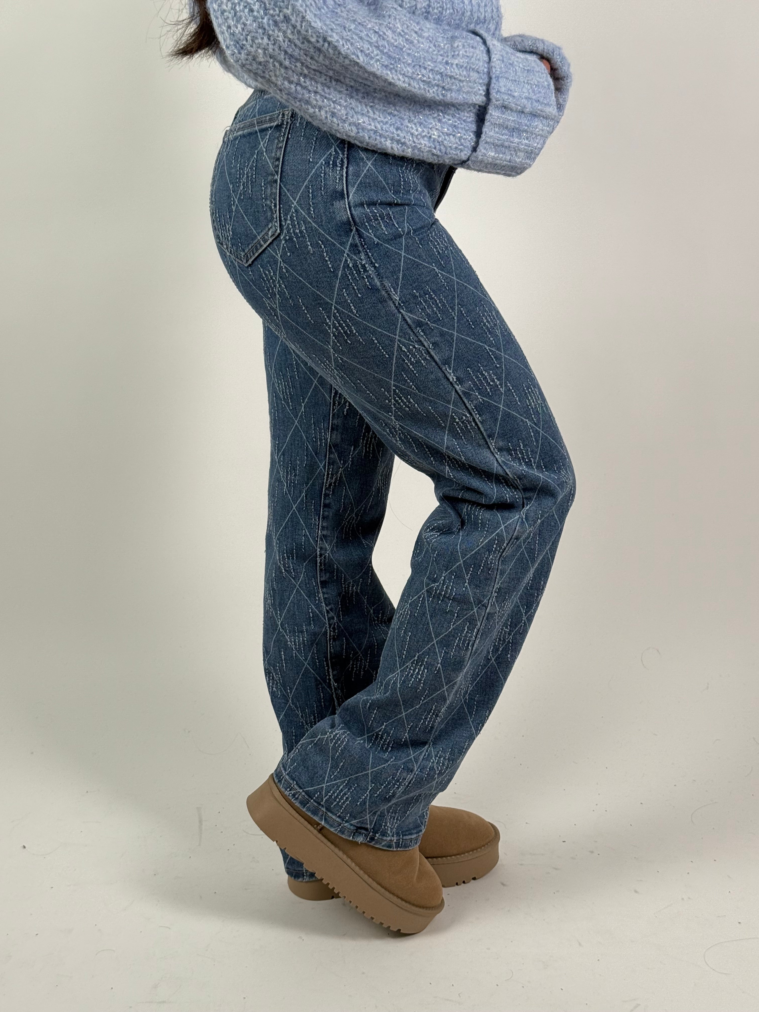 Jeans H 810 Wide Leg Blauw