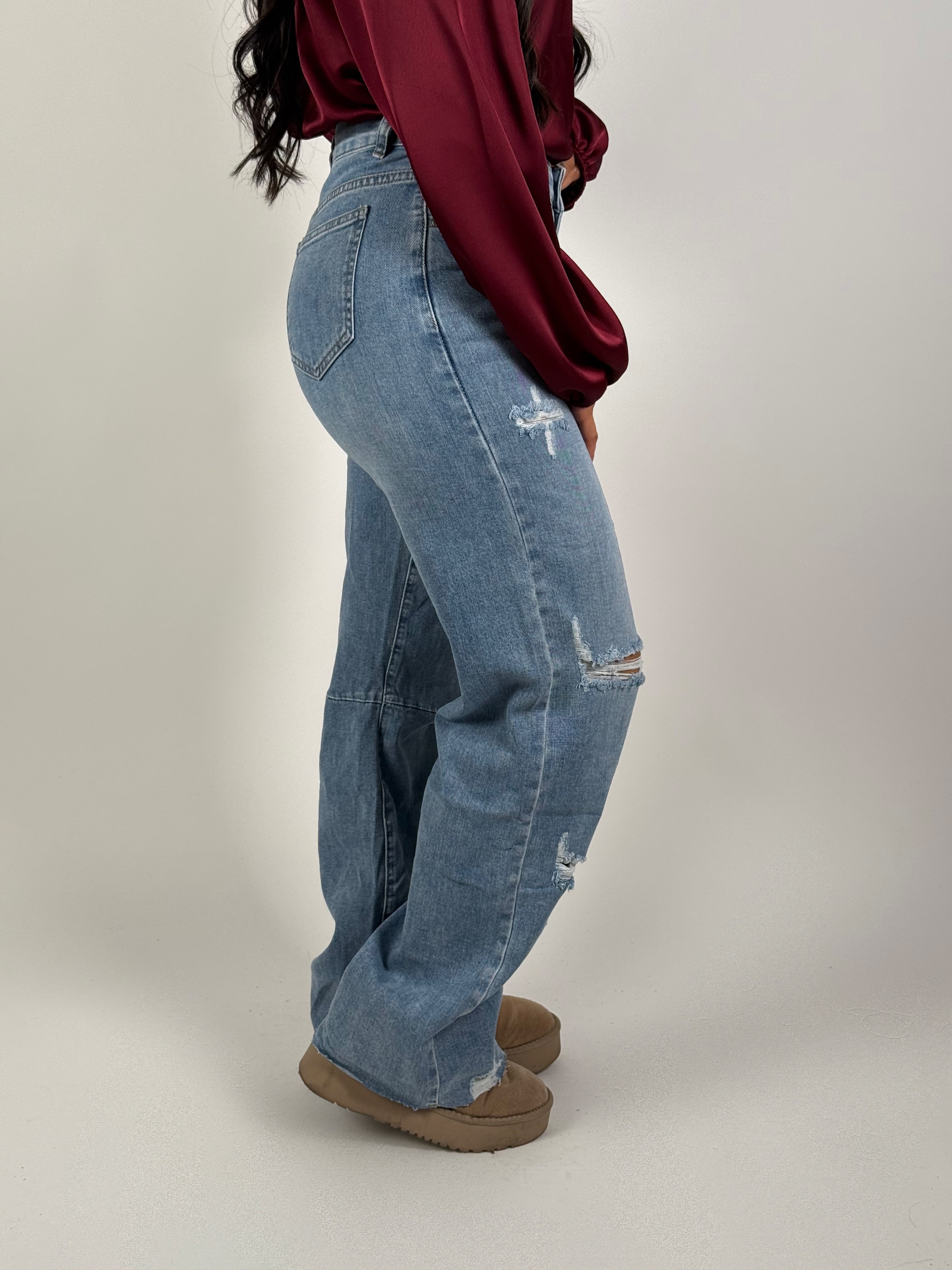 Jeans H 839 Wide Leg Blauw