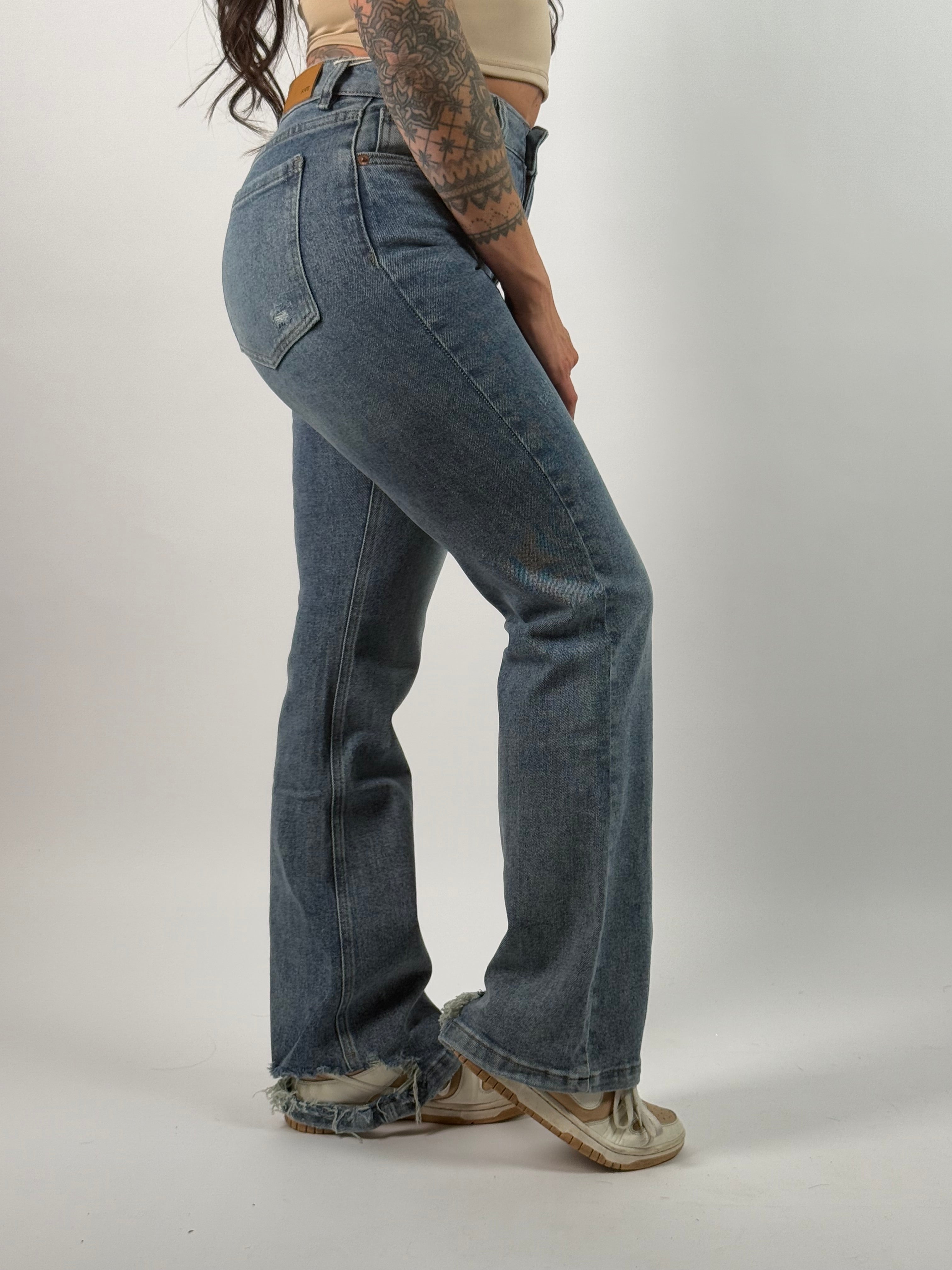 Jeans K 724 Flared Blauw