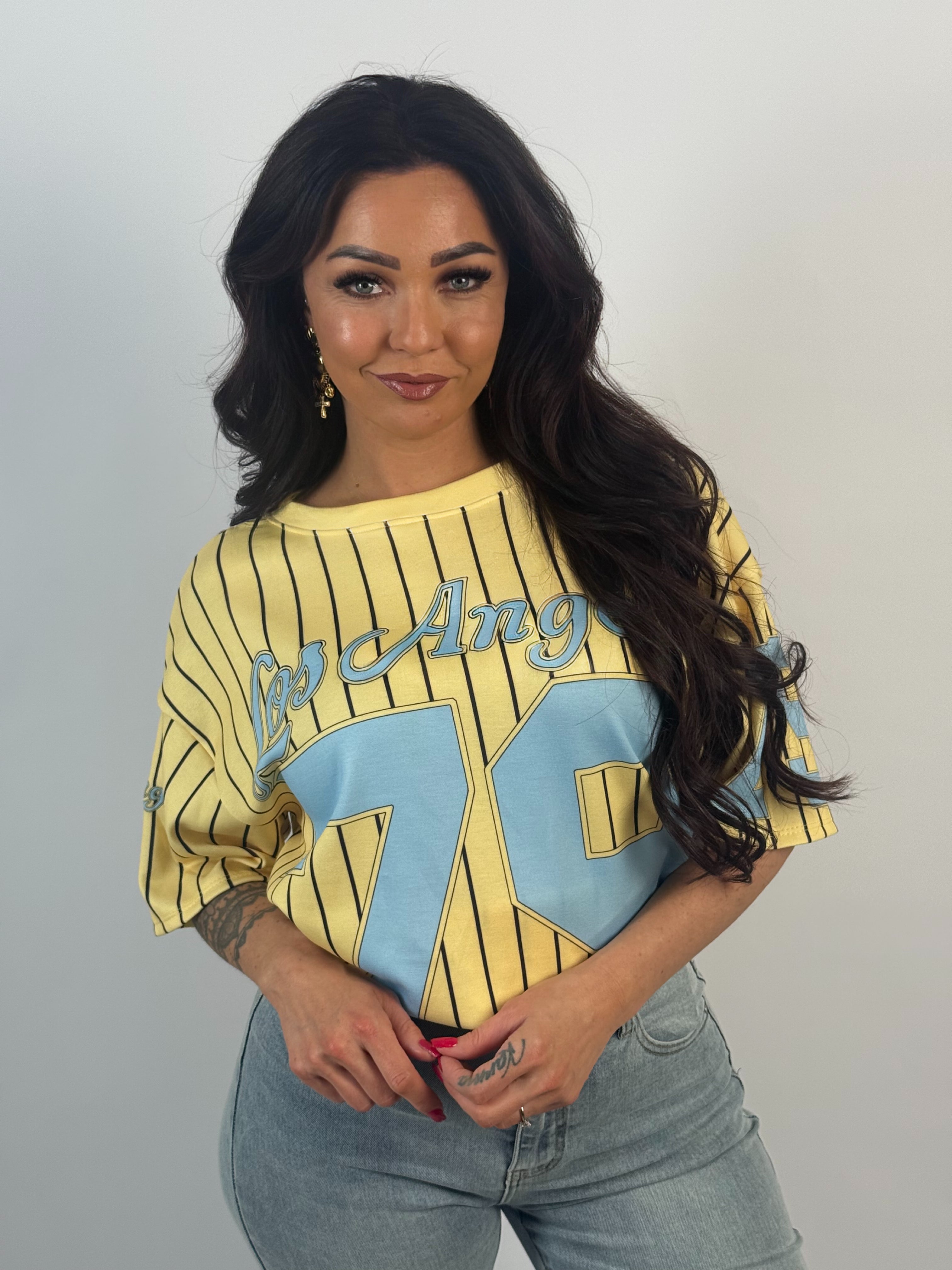 Shirt Base Geel/Blauw