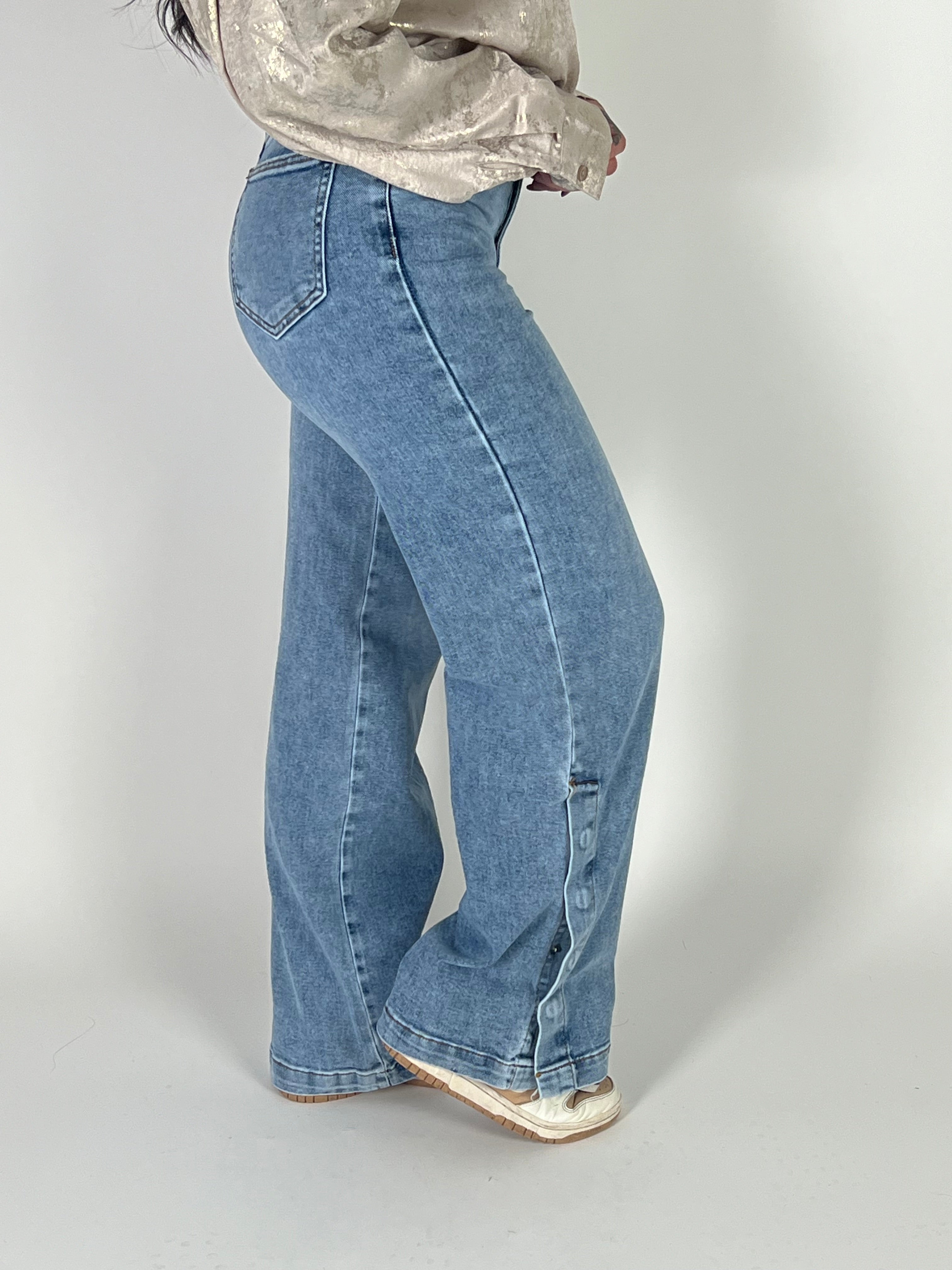 Jeans L 331-50 Wide Leg Blauw