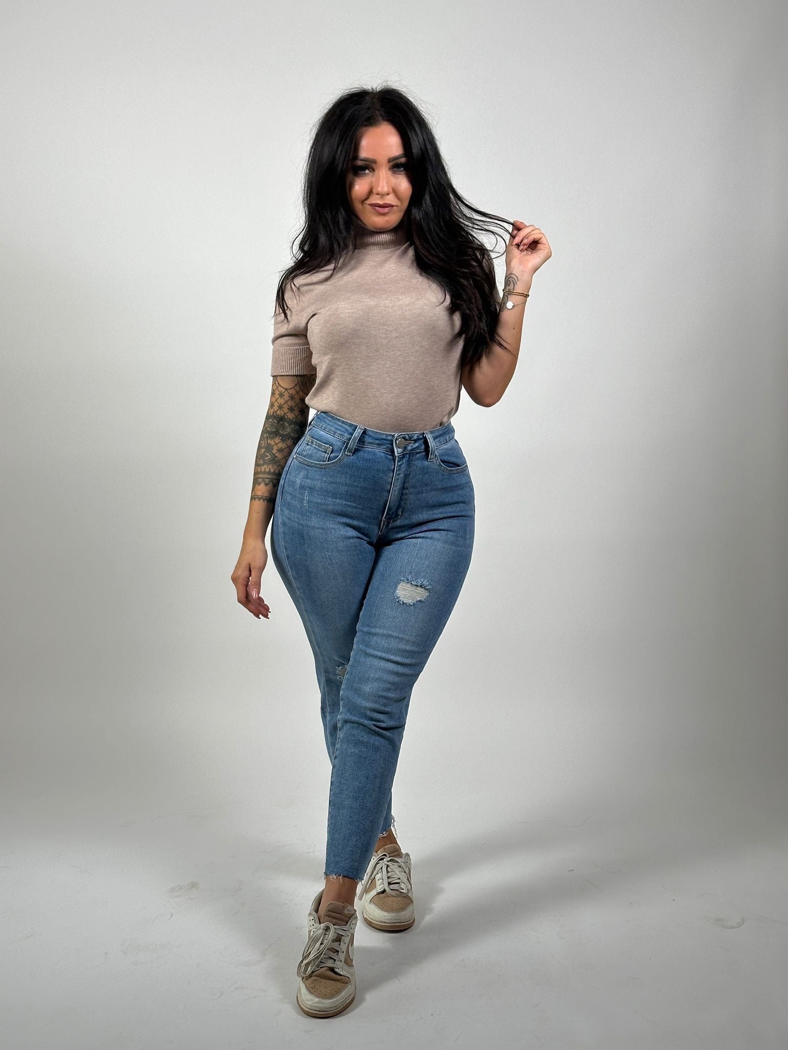 Jeans R 2217 Mom Blauw