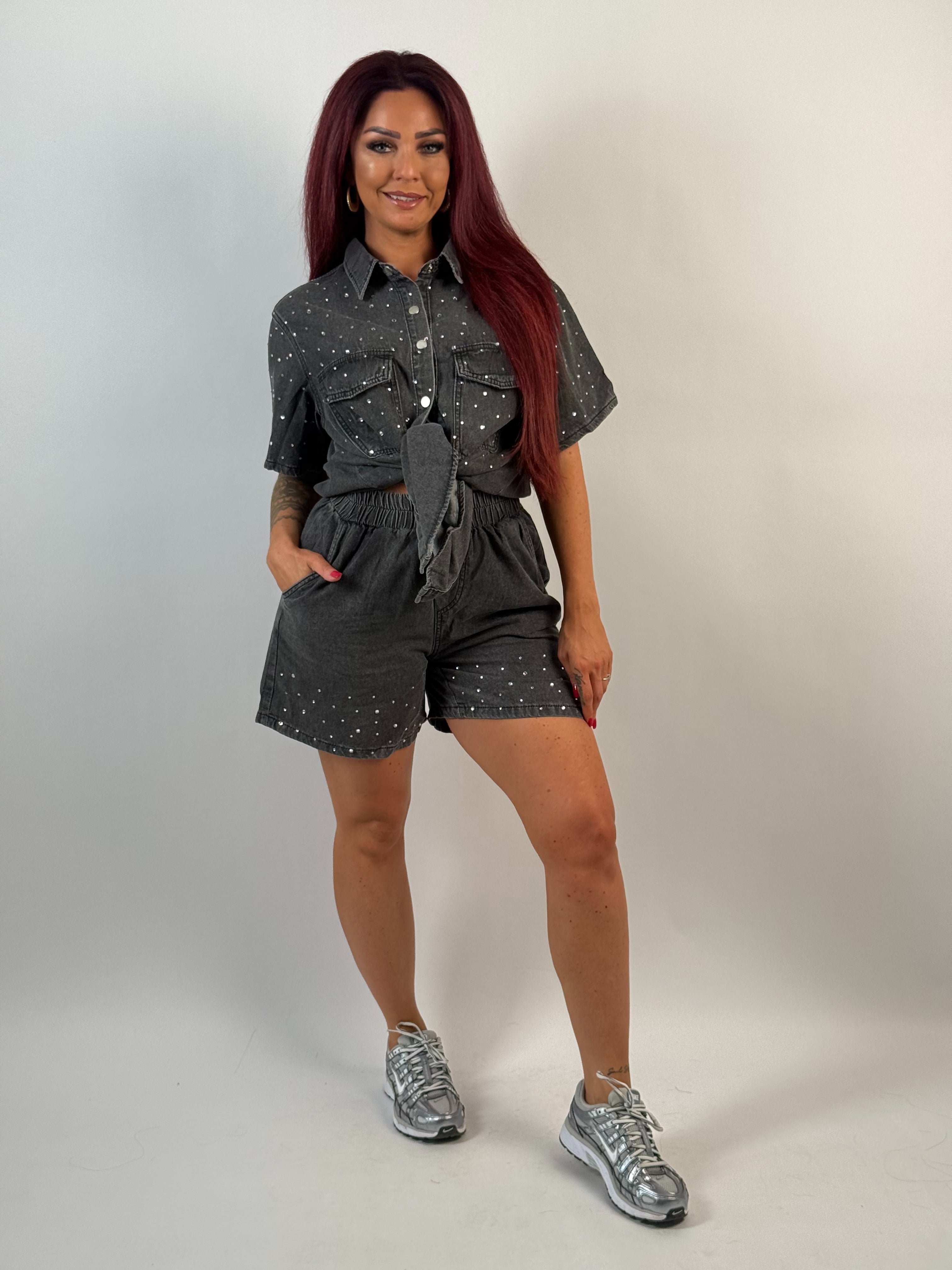 Set Jeans Glam 8833 Grijs