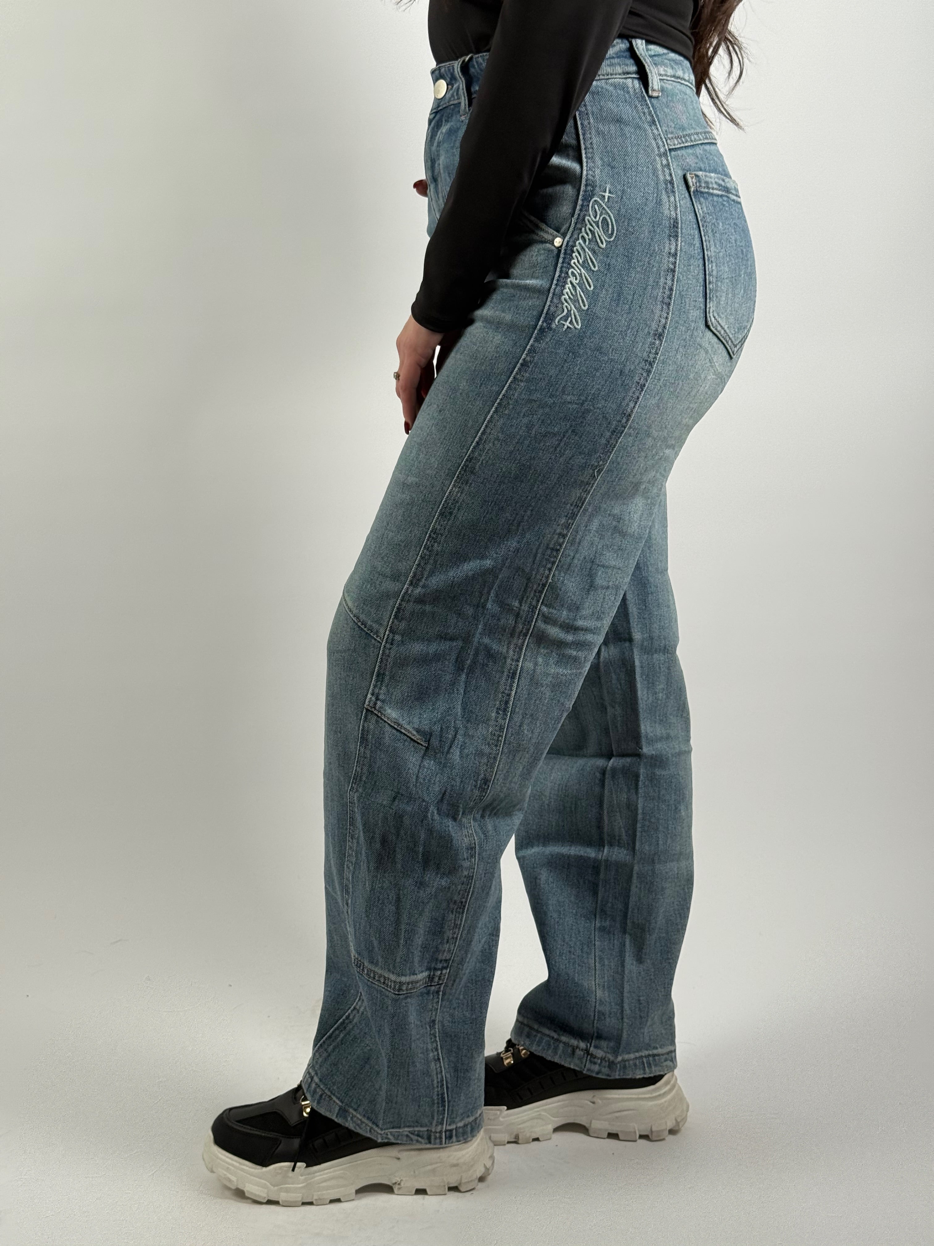 Jeans H 8606 Balloon Blauw