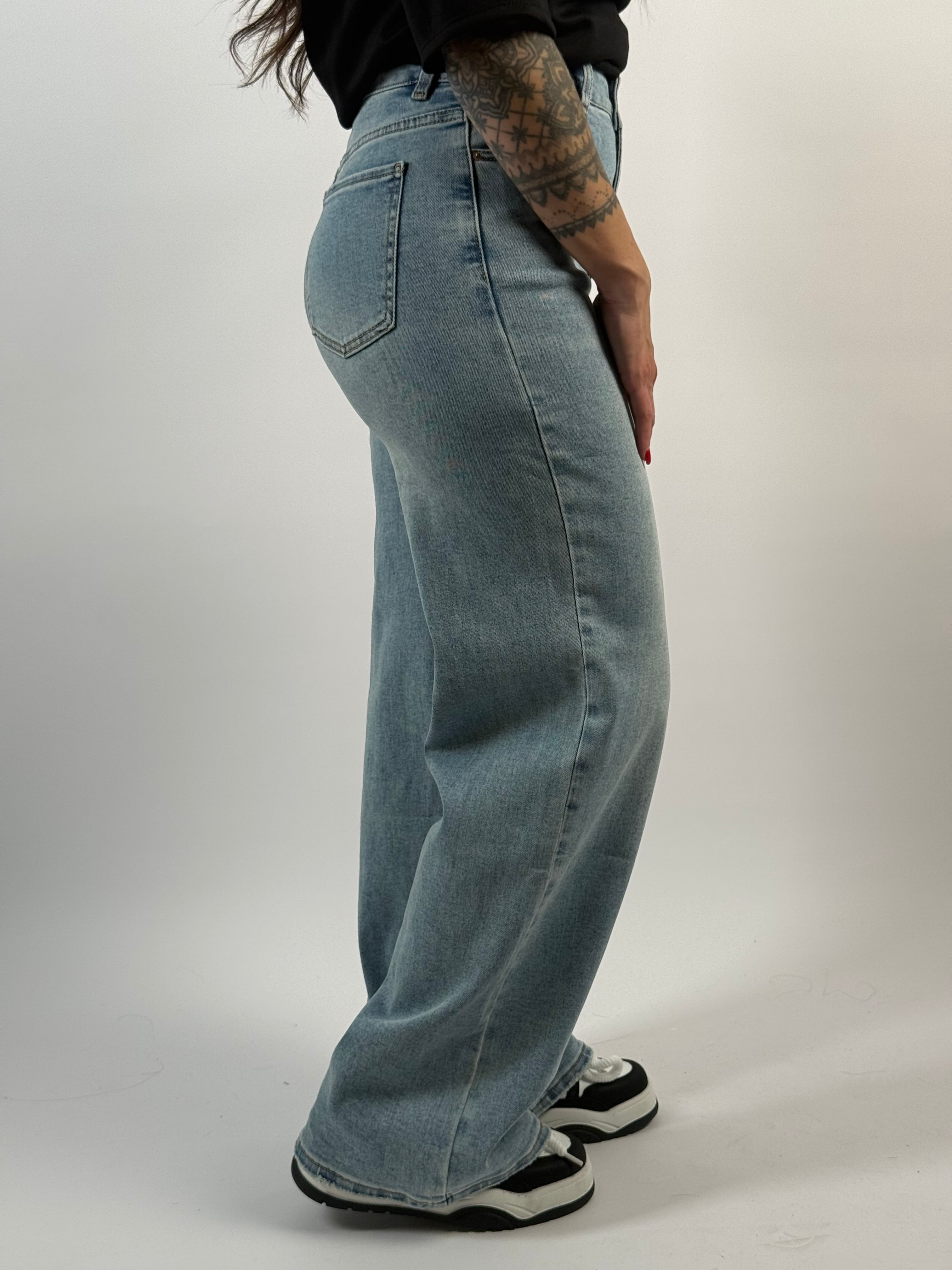 Jeans L 6078-2 Wide Blauw