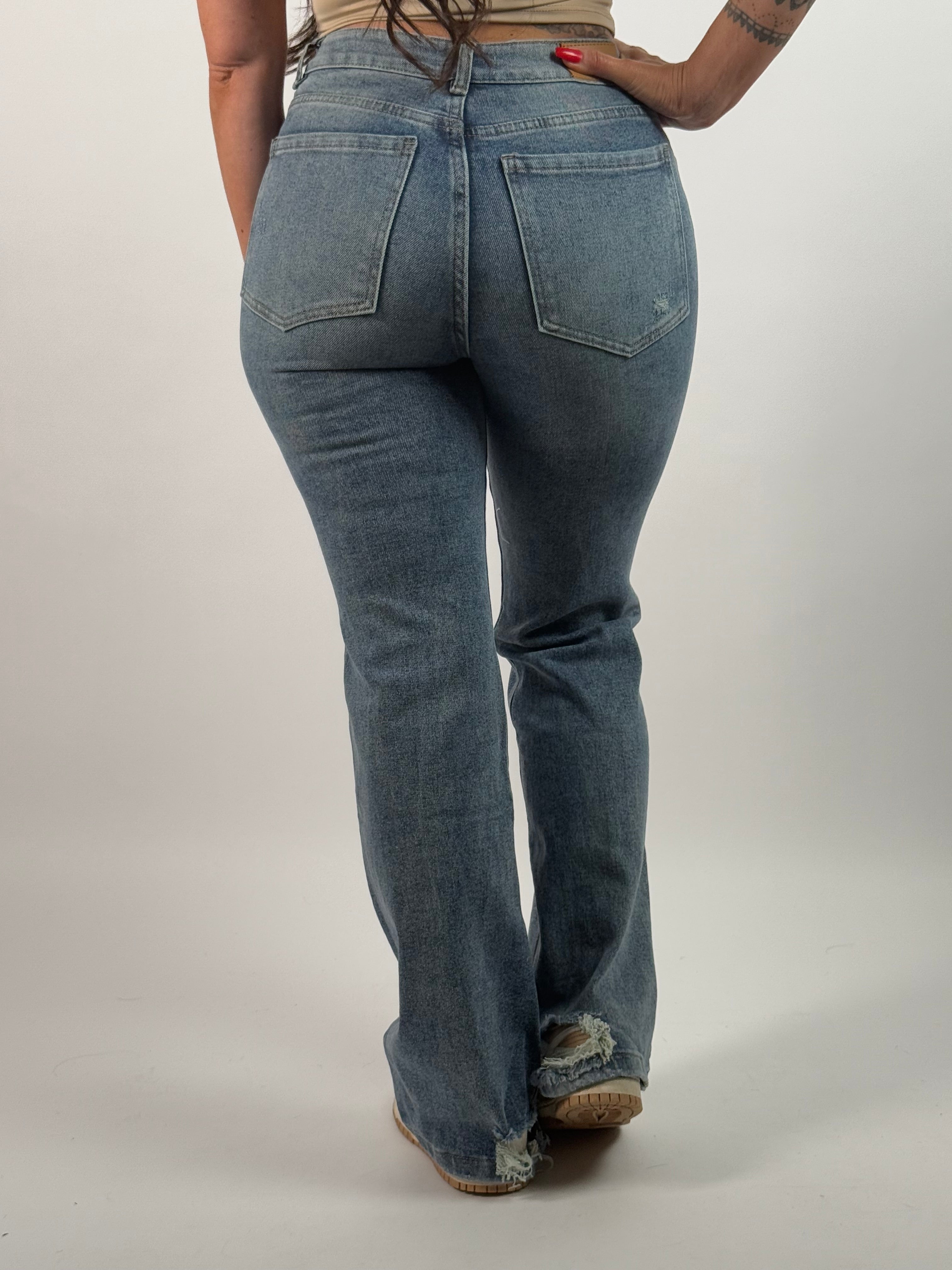 Jeans K 724 Flared Blauw