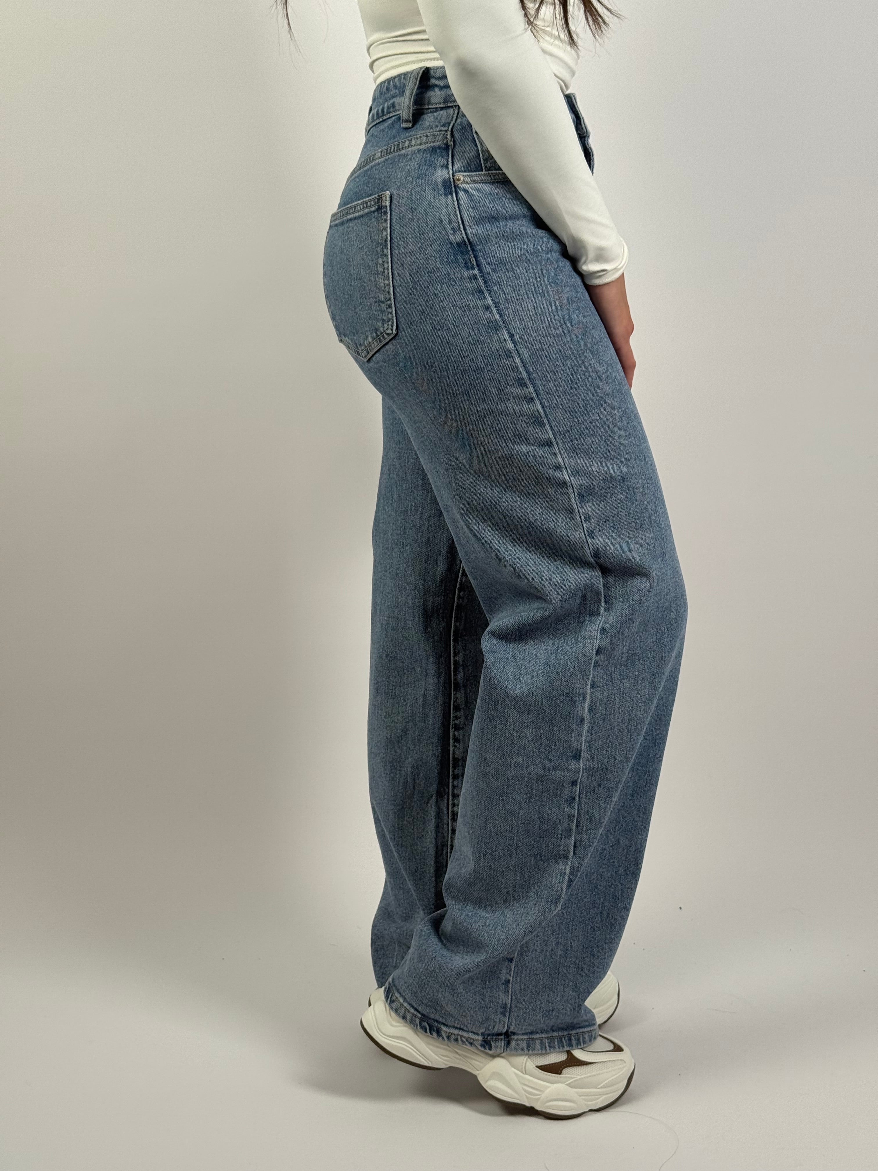 Jeans H 8510-3 Wide Leg Blauw