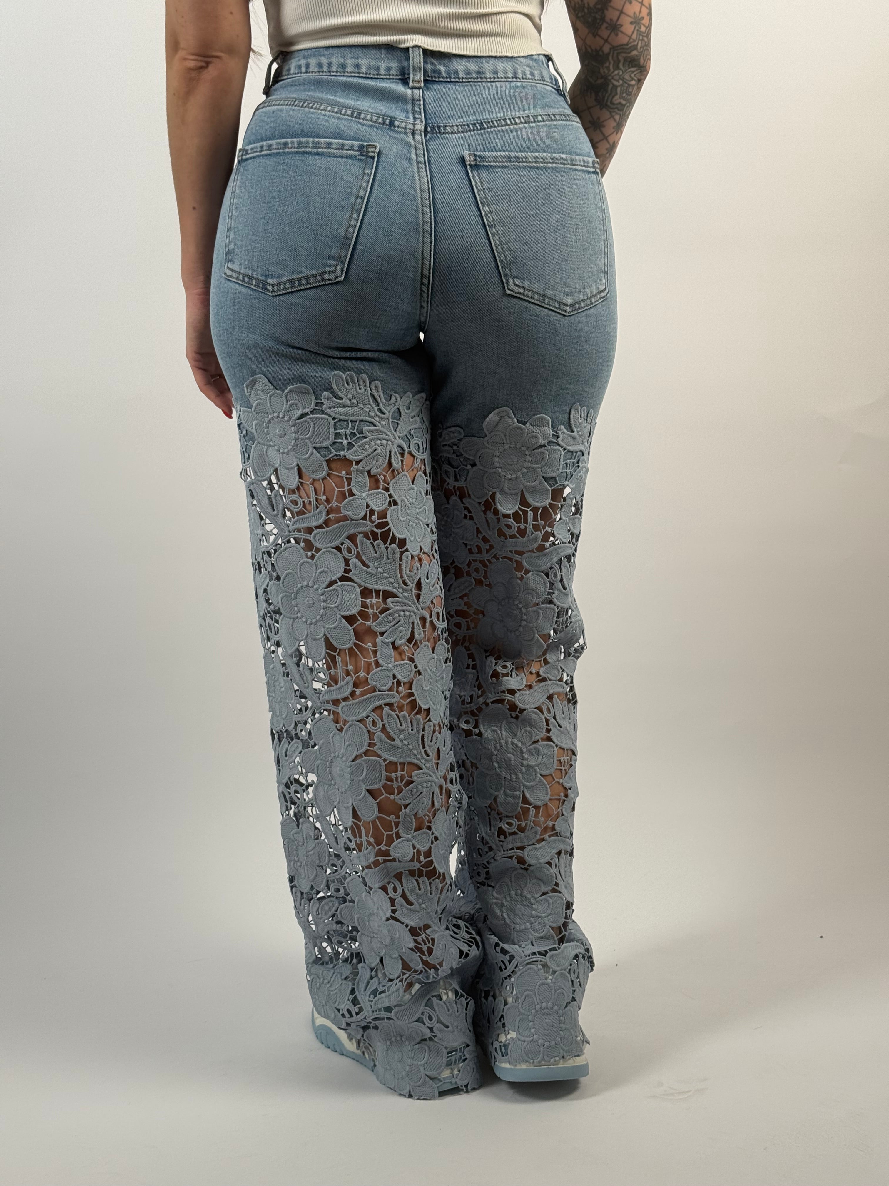Jeans M 1128 Kant Wide Blauw