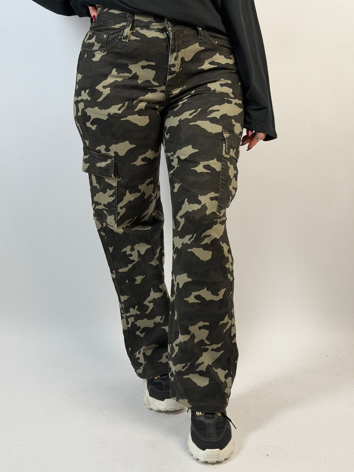 Jeans V Camou 657 Straight Groen