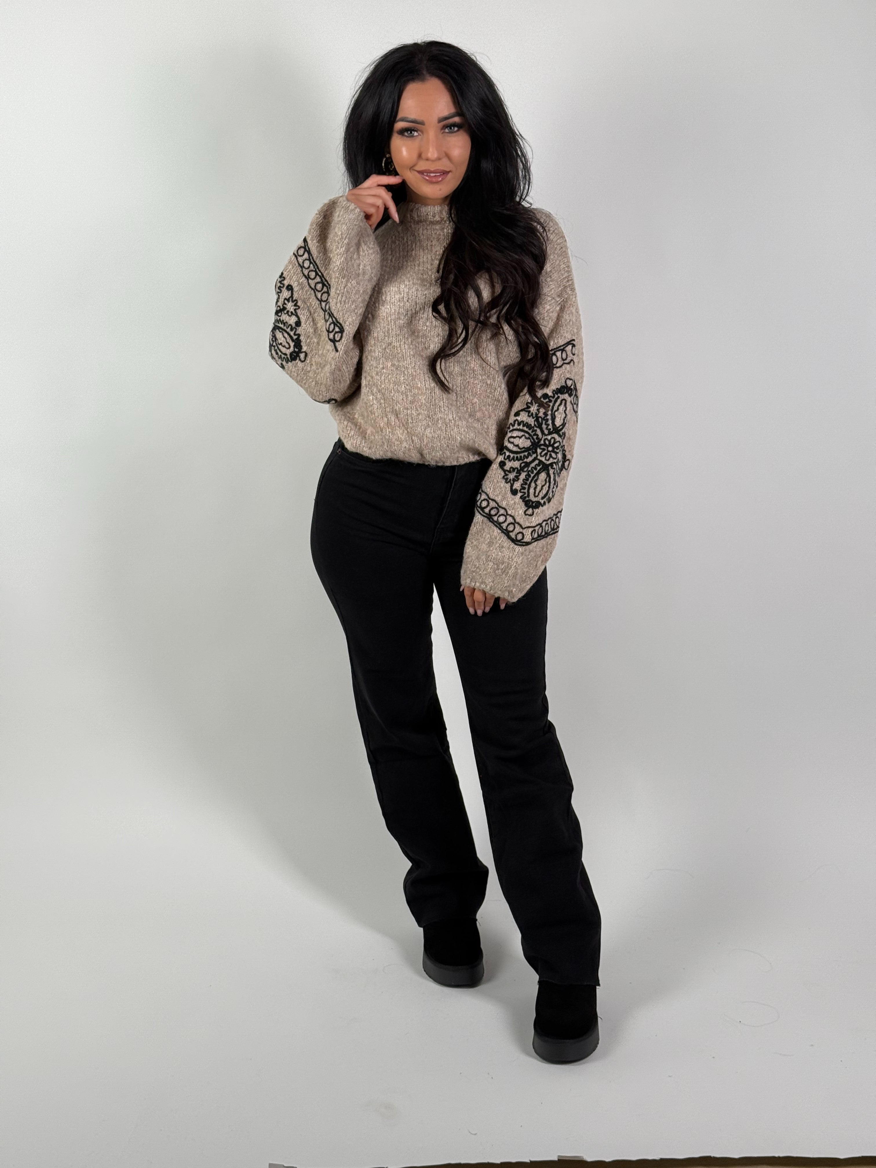 Jeans V 302 Wide Leg Zwart