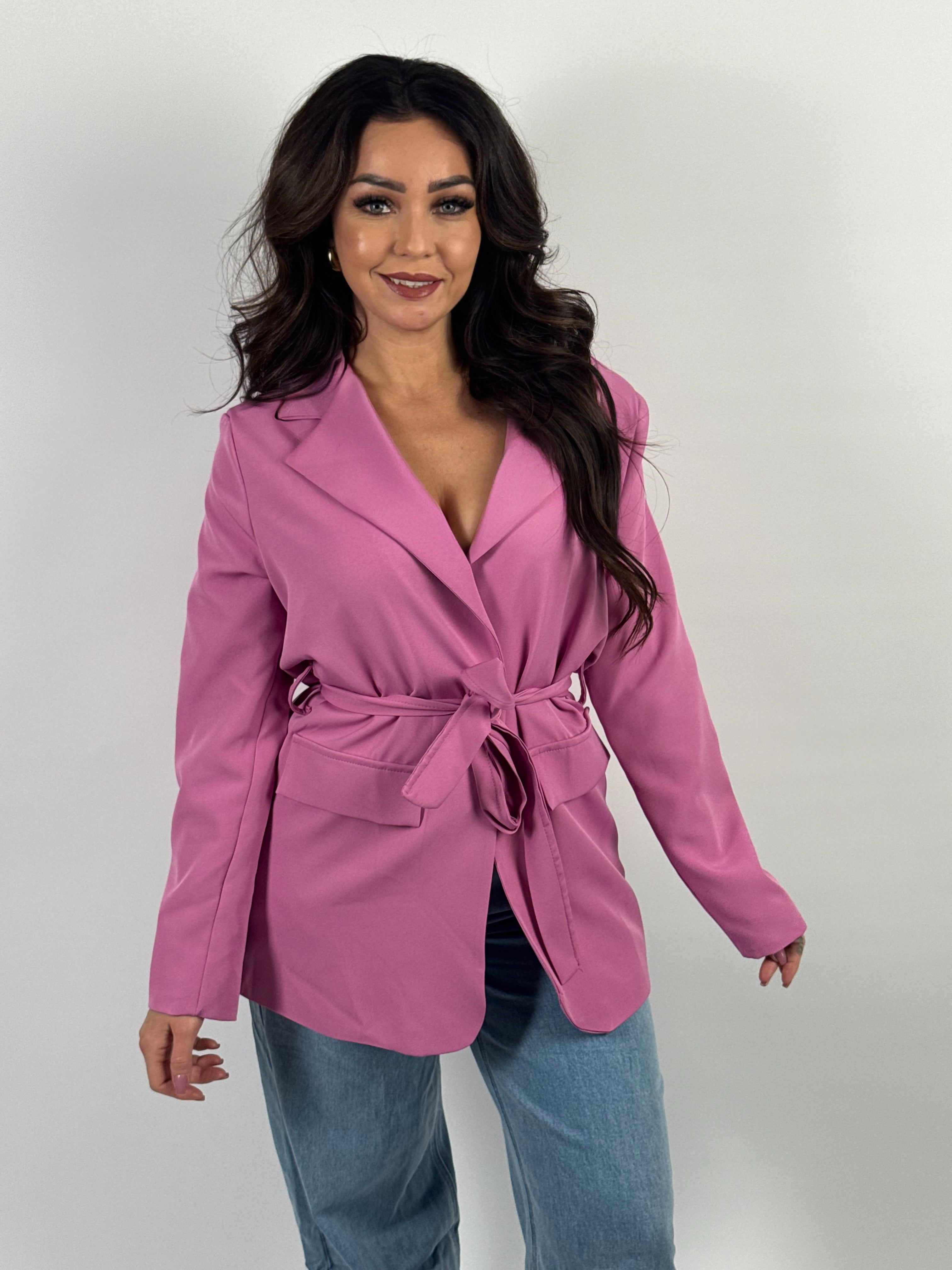 Blazer Strik 8510 Roze