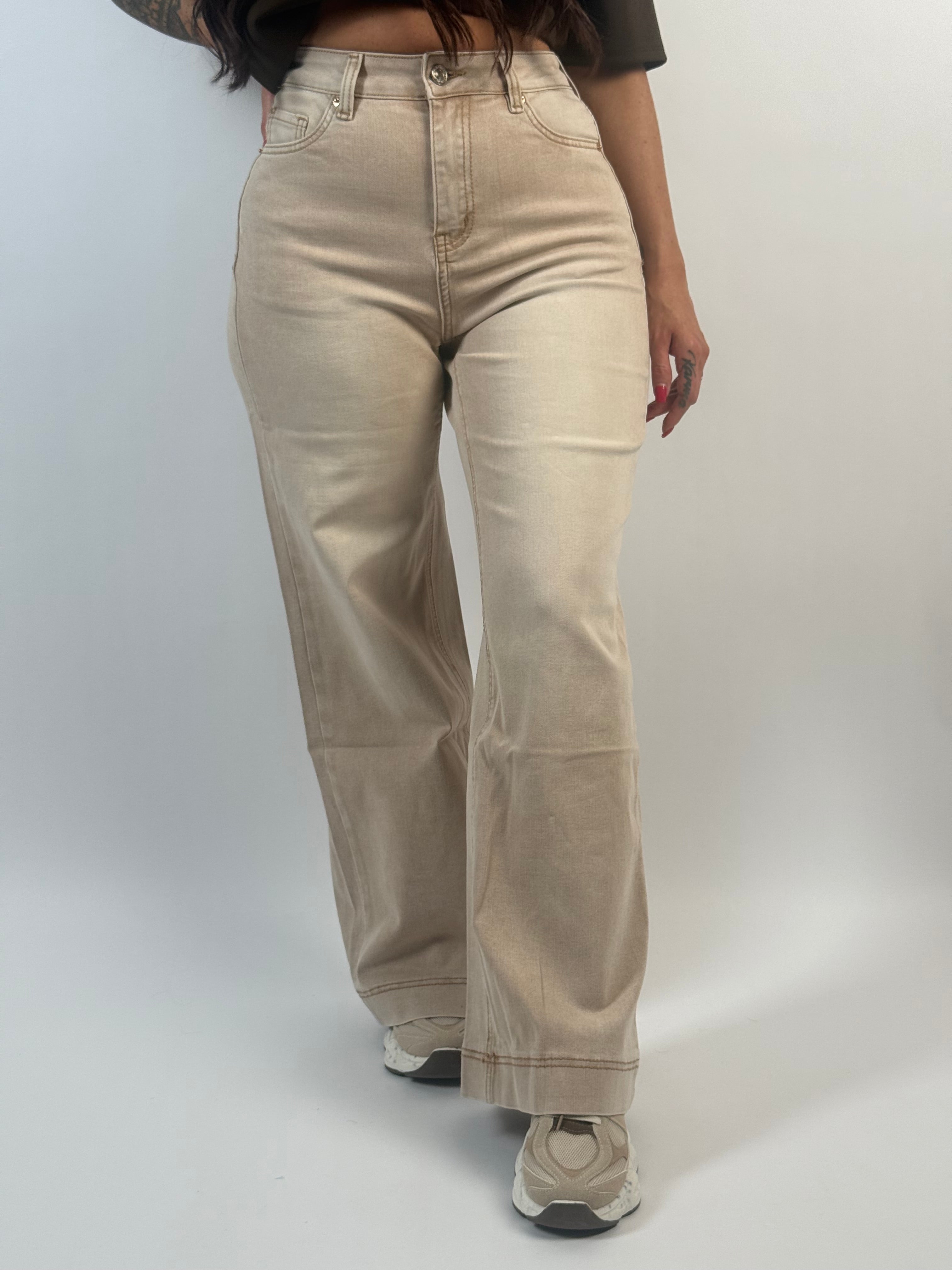 Jeans J 9229 Wide Leg Beige