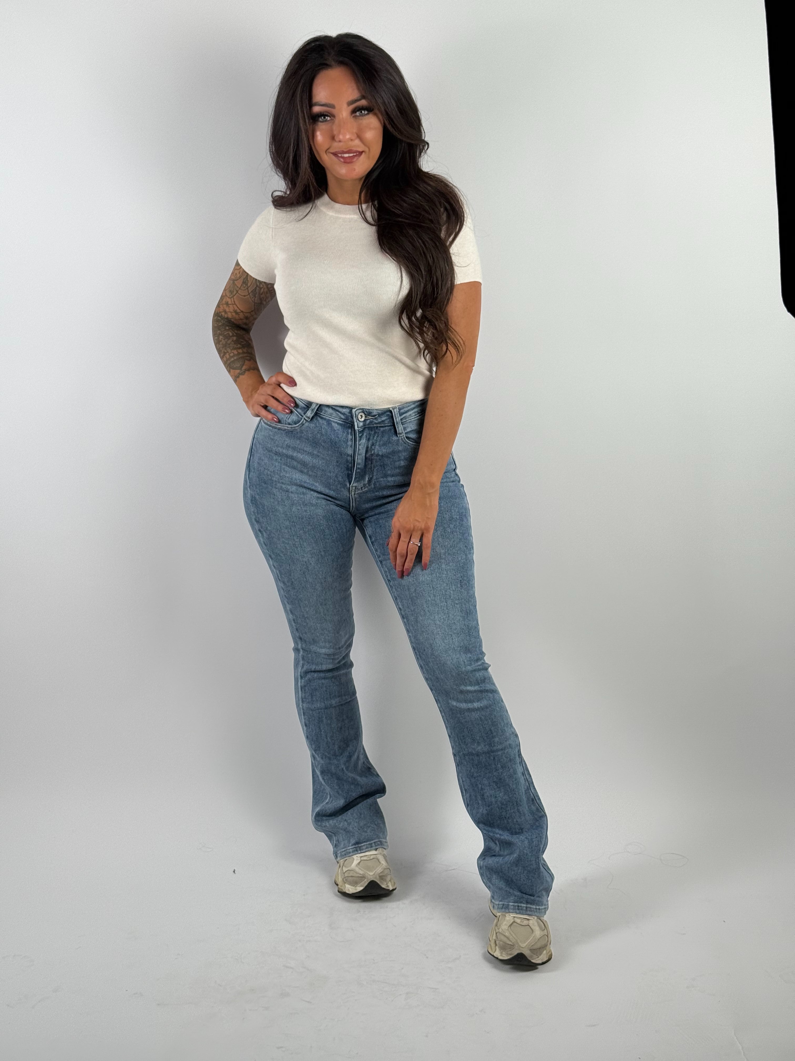 Jeans H 6156-17 Flared Blue