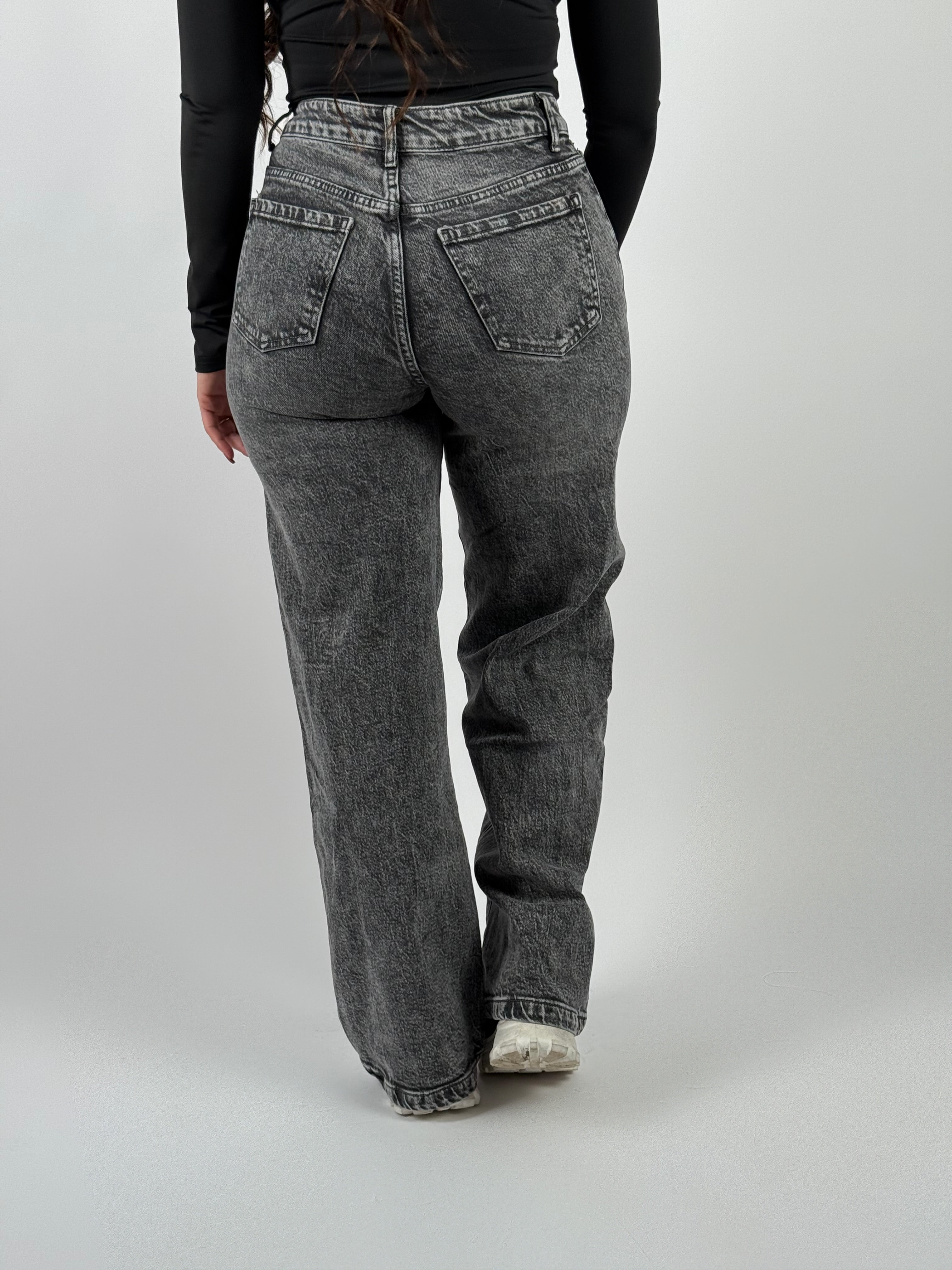 Jeans B 66193 Wide Leg Grijs