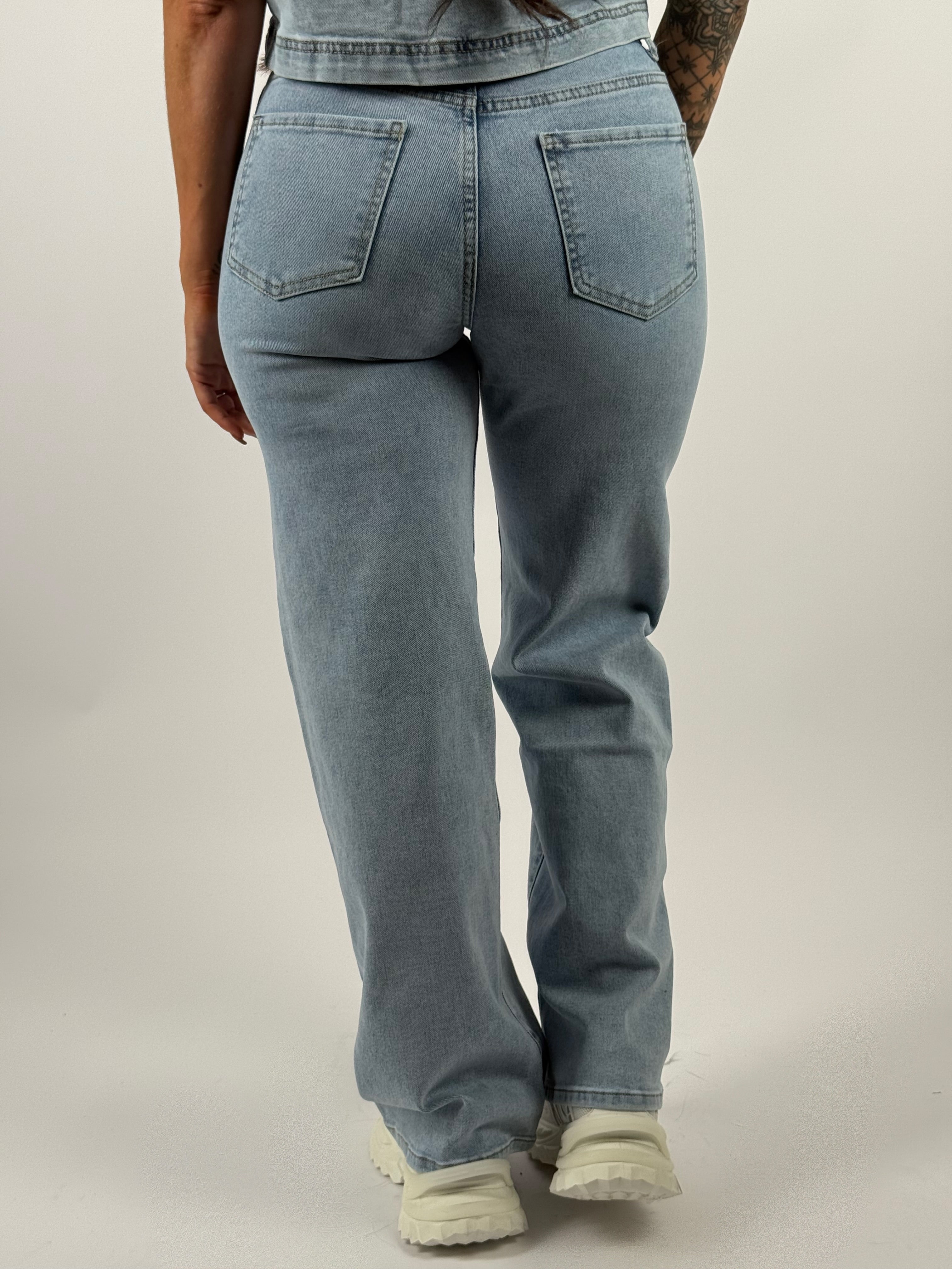 Jeans J 086 Wide Leg Blauw