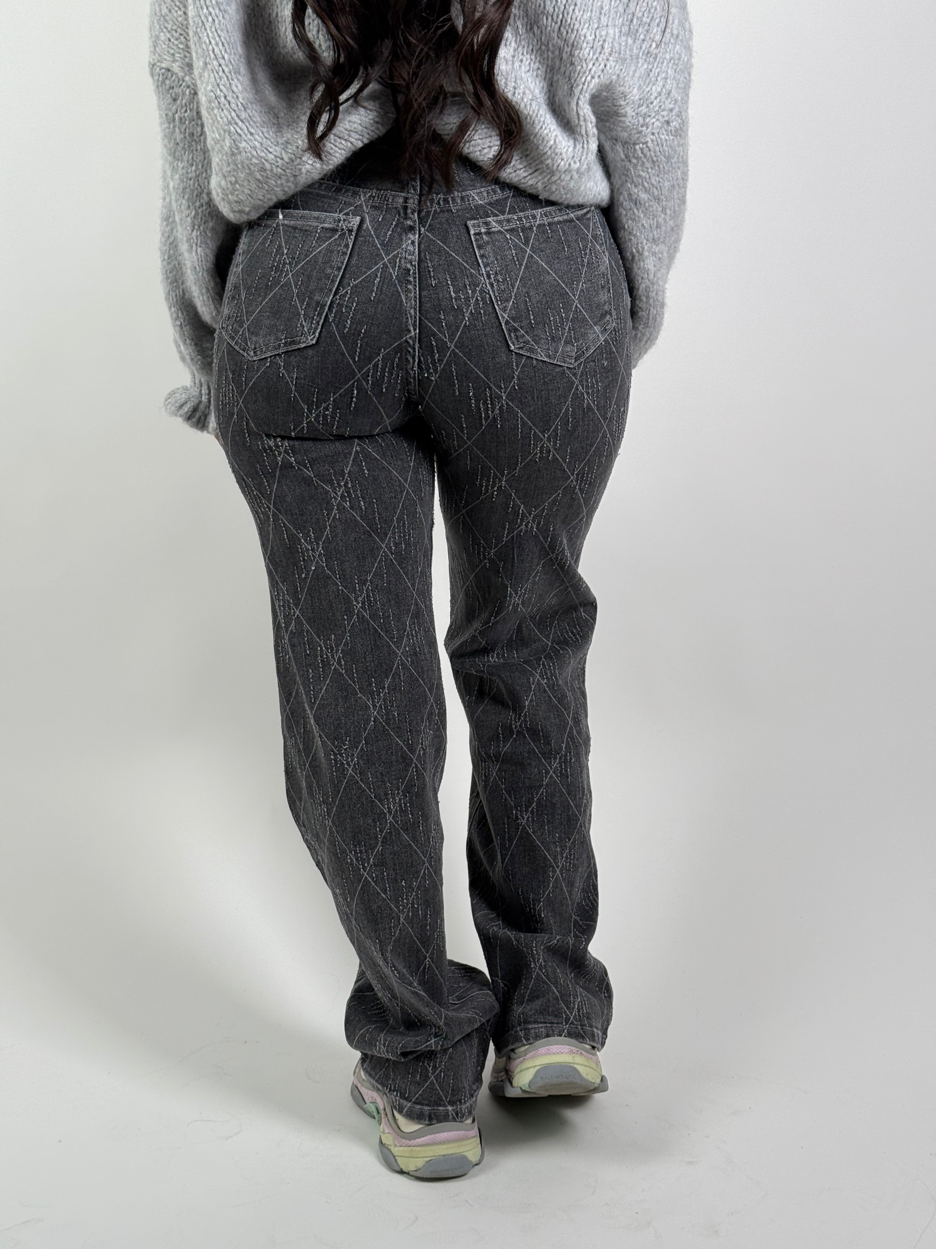 Jeans H 810-2 Wide D. Grijs