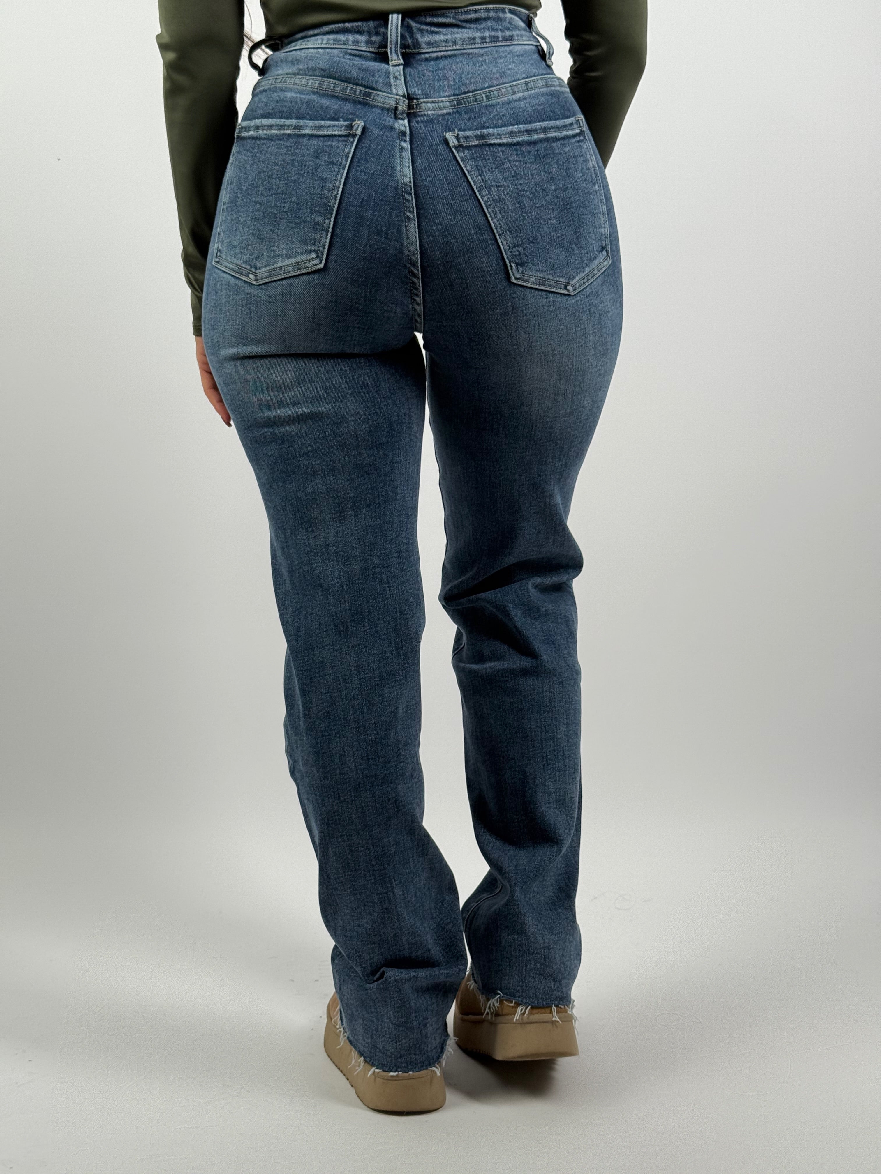 Jeans L 6301-1 Straight Blauw