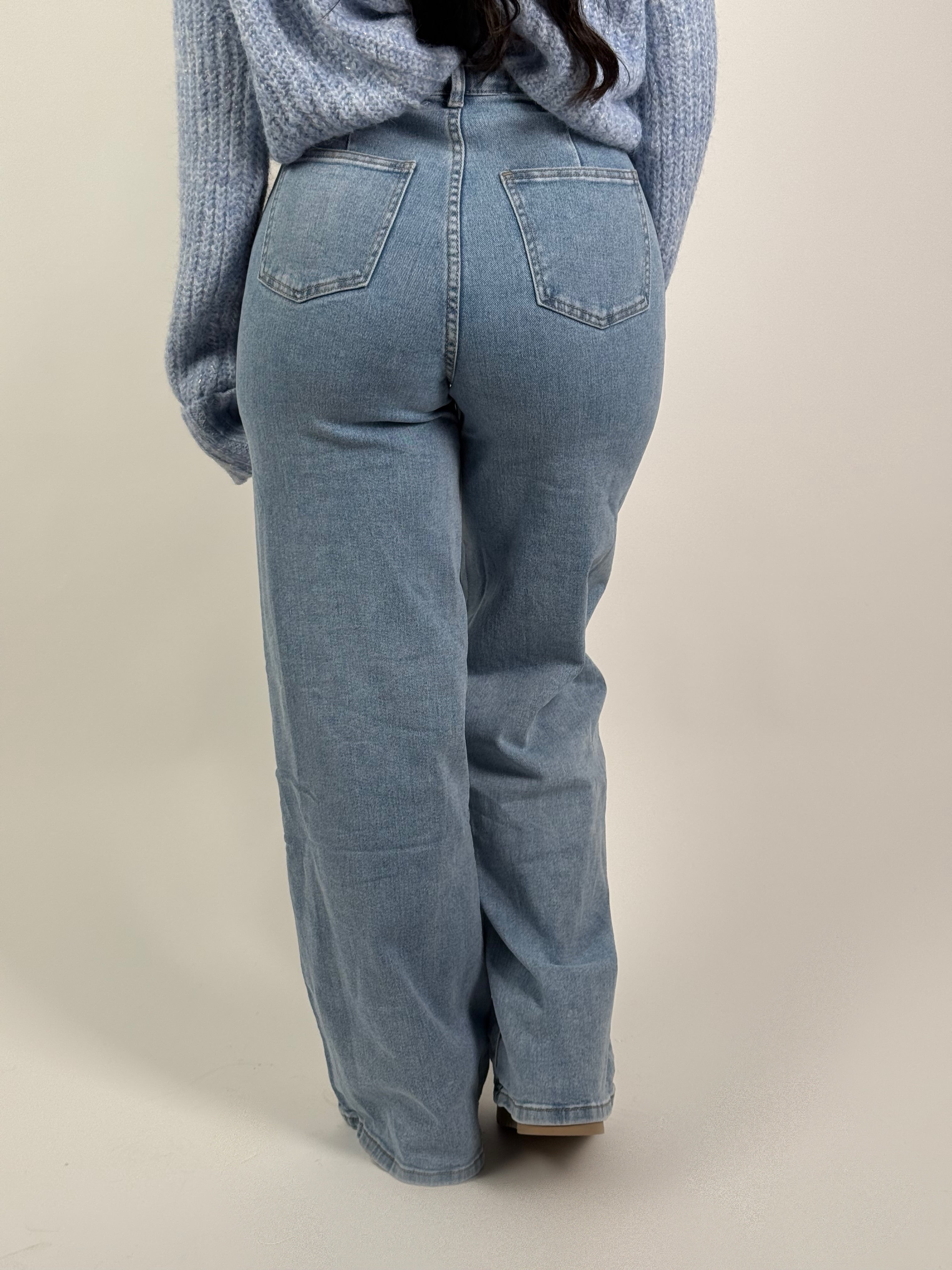 Jeans R 2665 Wide Leg Blauw