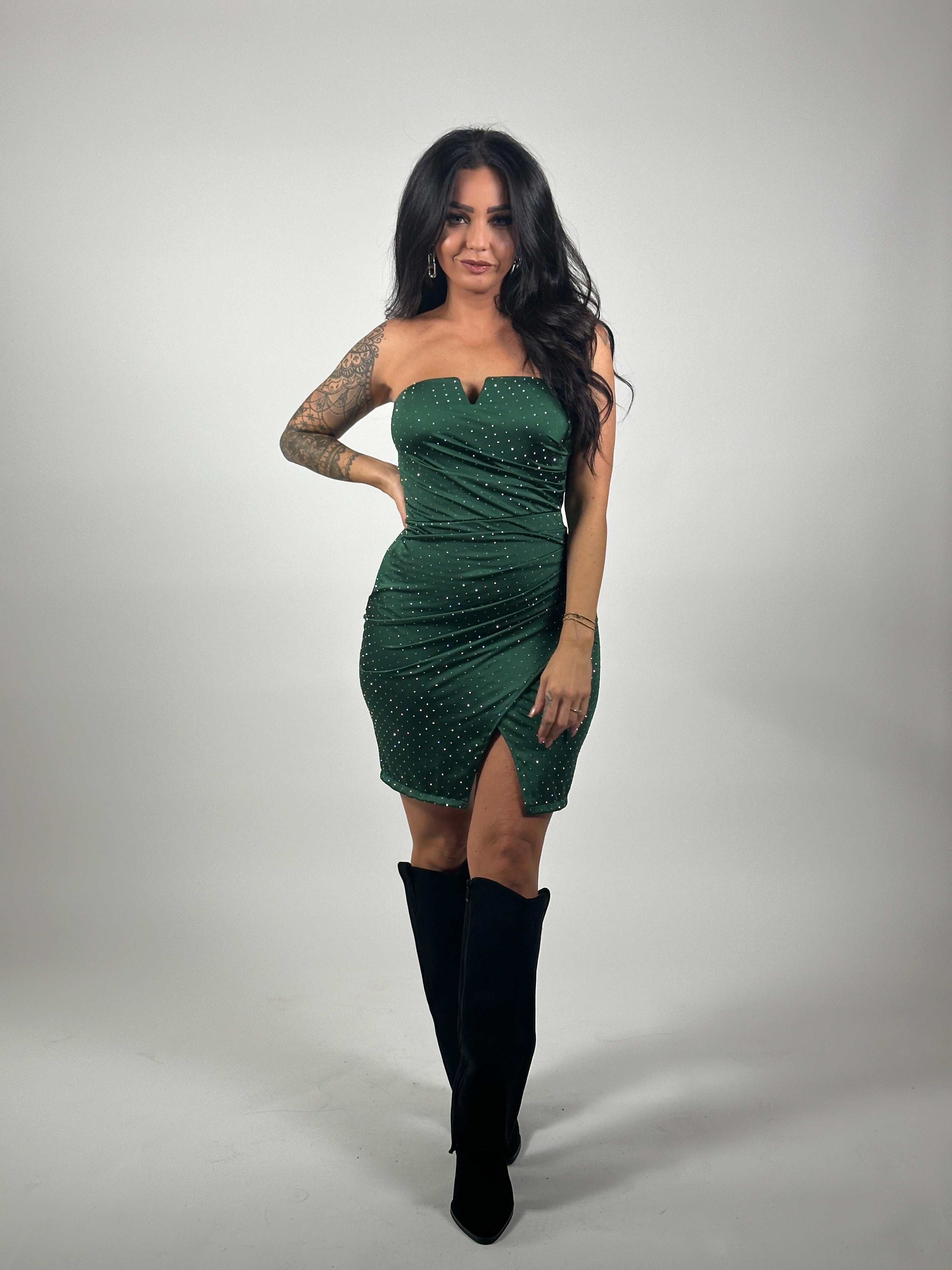 Jurk Nena Glitter Groen