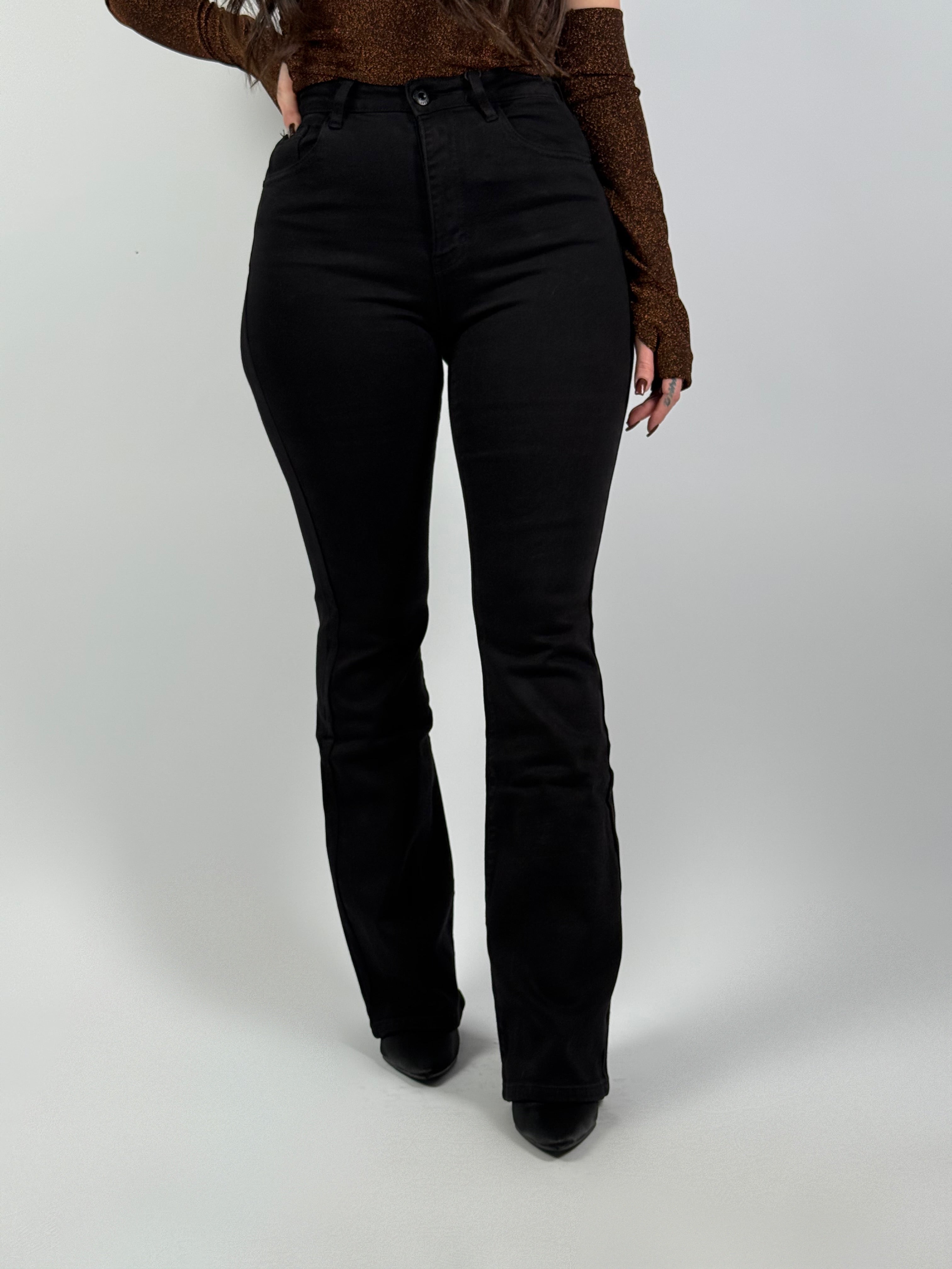 Jeans Flared L 6267-7 Zwart